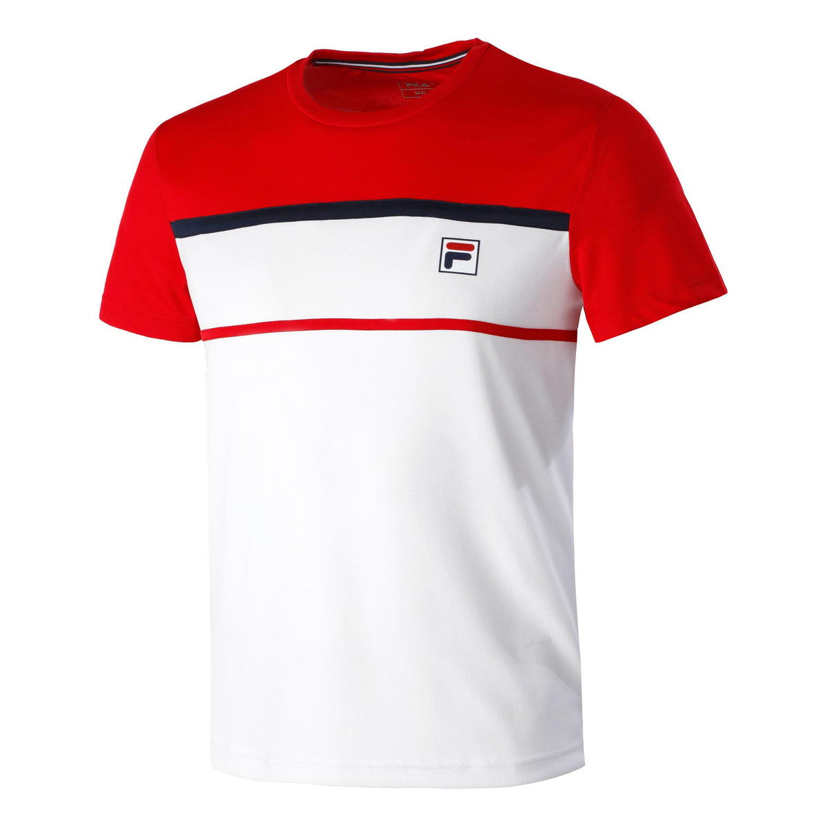 Fila Steve Camiseta de manga corta Hombres - blanco, rojo