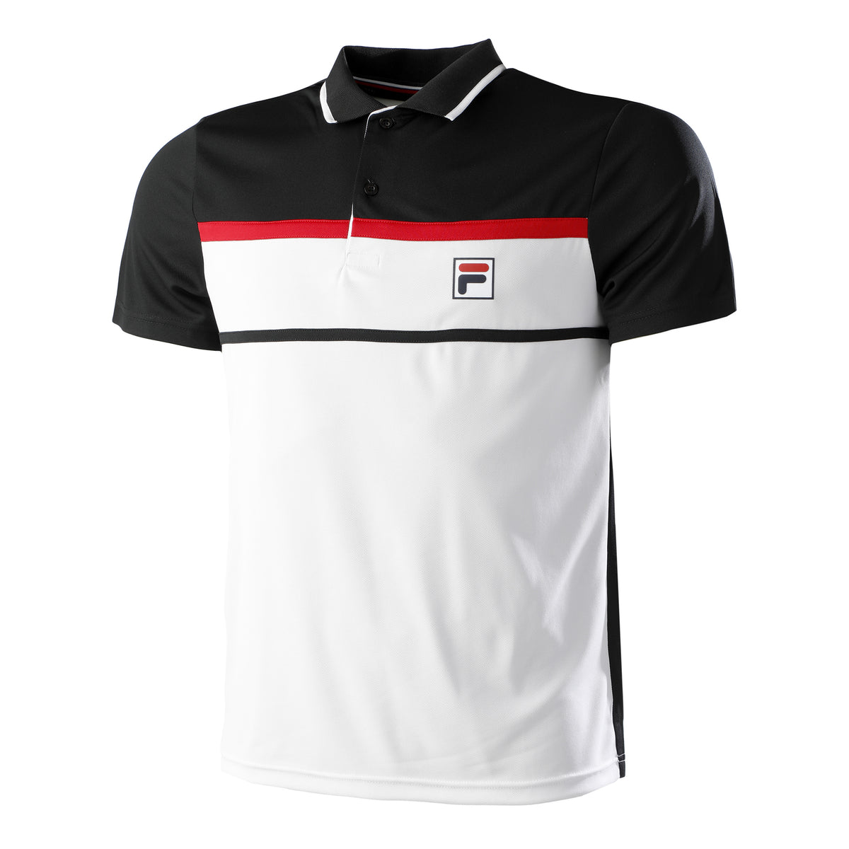 Fila Anton Polo Hombres - blanco, negro