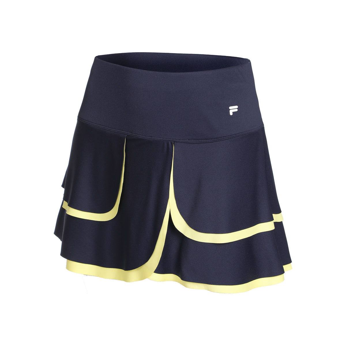 Fila Cosima Falda Mujeres - azul oscuro, amarillo