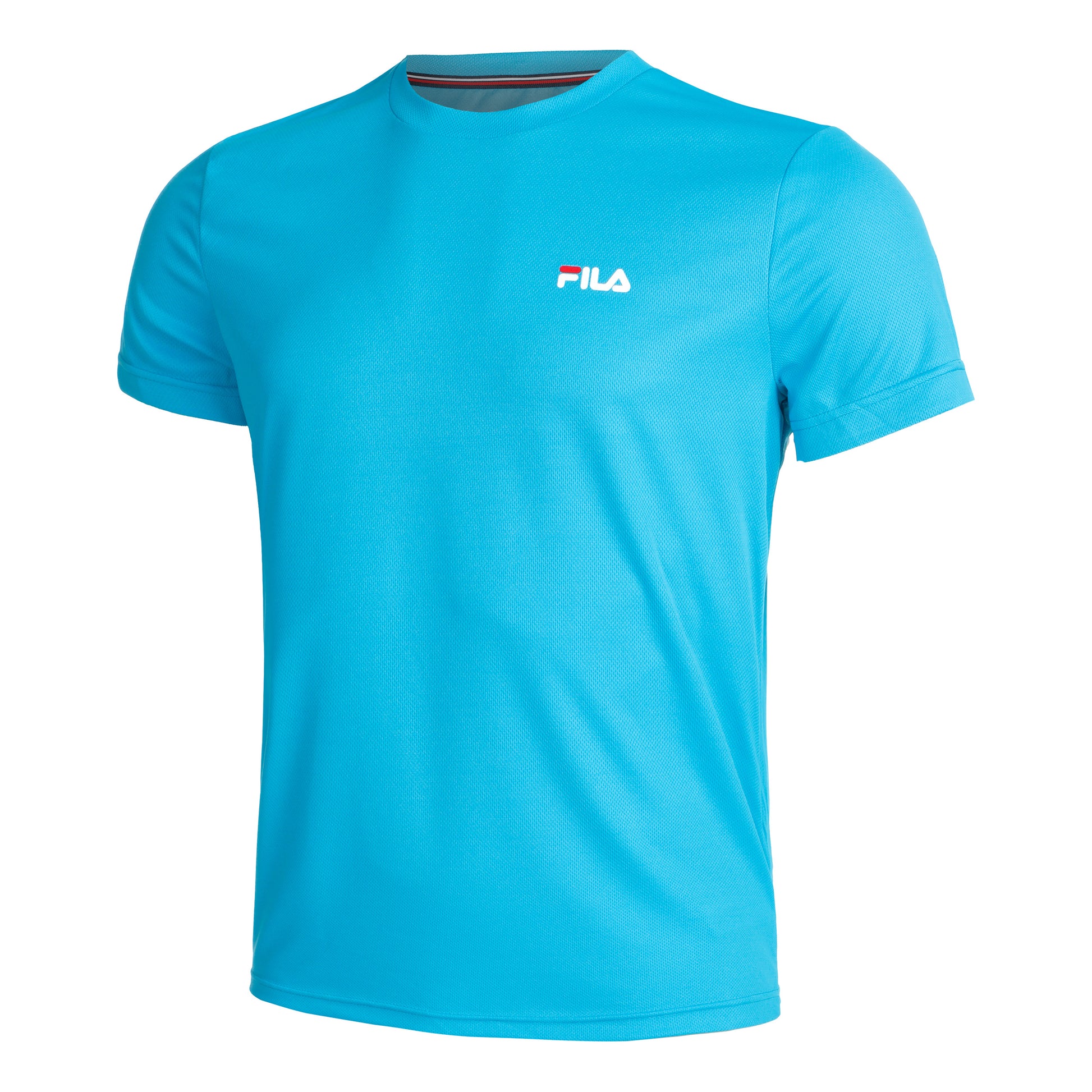 Fila Logo small Camiseta de manga corta Hombres - azul claro, blanco