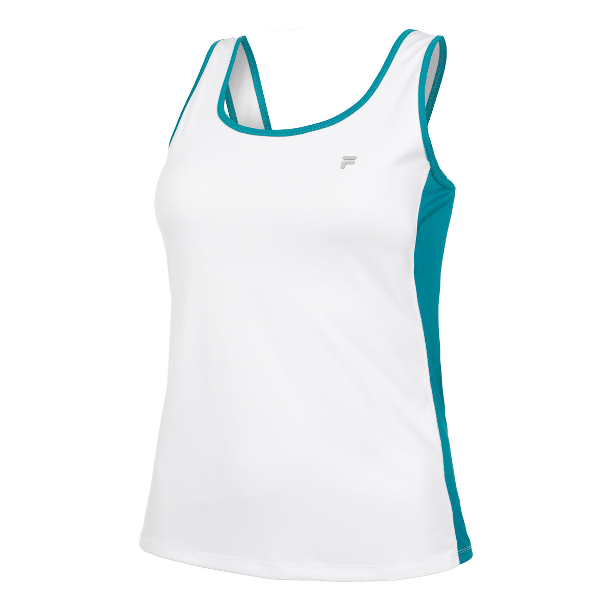 Fila Romi Camiseta de tirantes Mujeres - blanco, color petróleo
