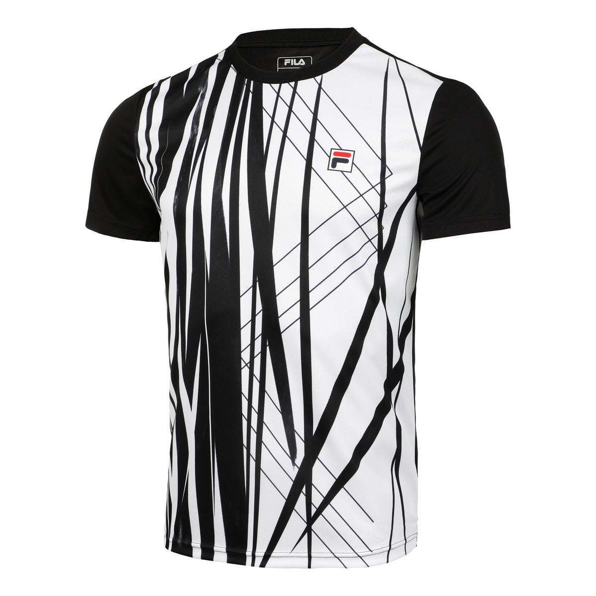 Fila Theo Camiseta de manga corta Hombres - negro, blanco