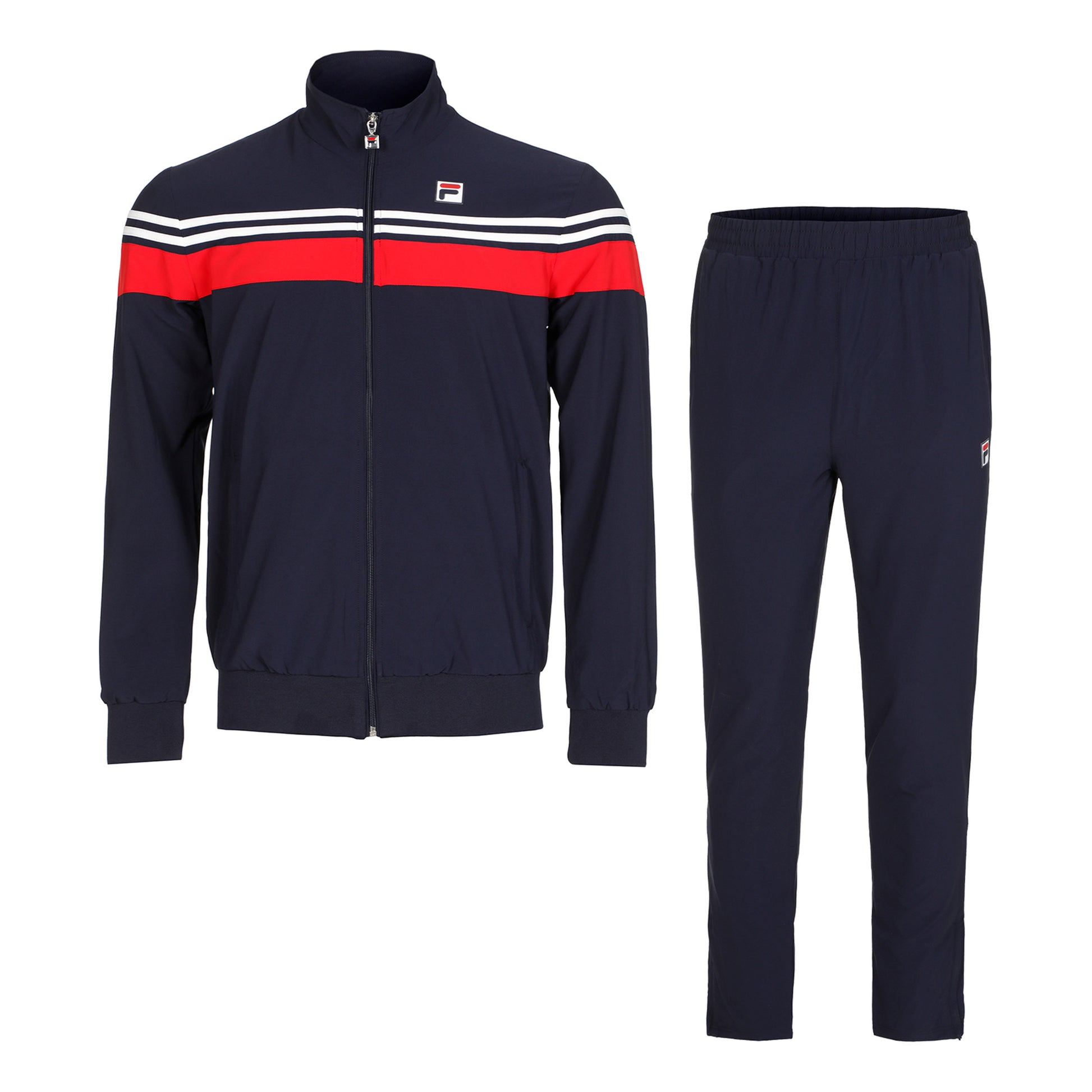 Fila Bruno Chándal Hombres-Azul Oscuro,Rojo