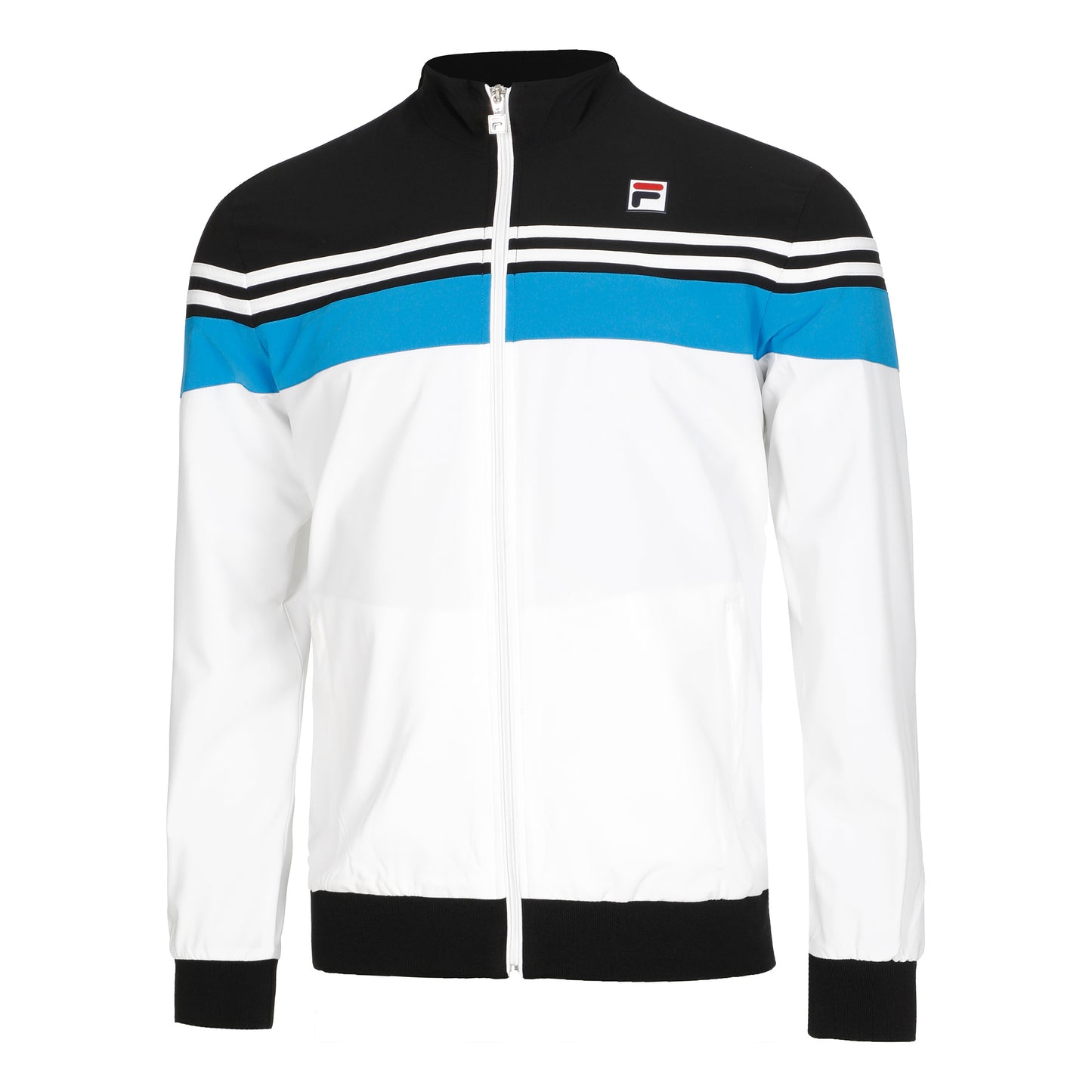 Fila Bruno Chaqueta De Entrenamiento Hombres-Blanco,Negro