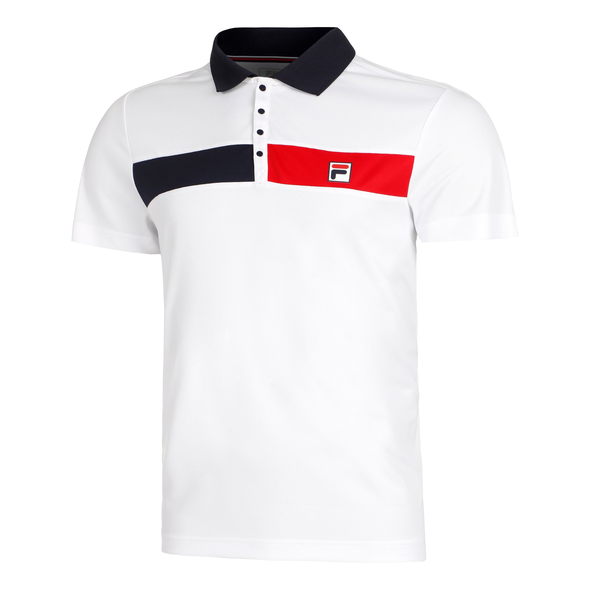 Fila Jayden Polo Hombres-Blanco,Rojo