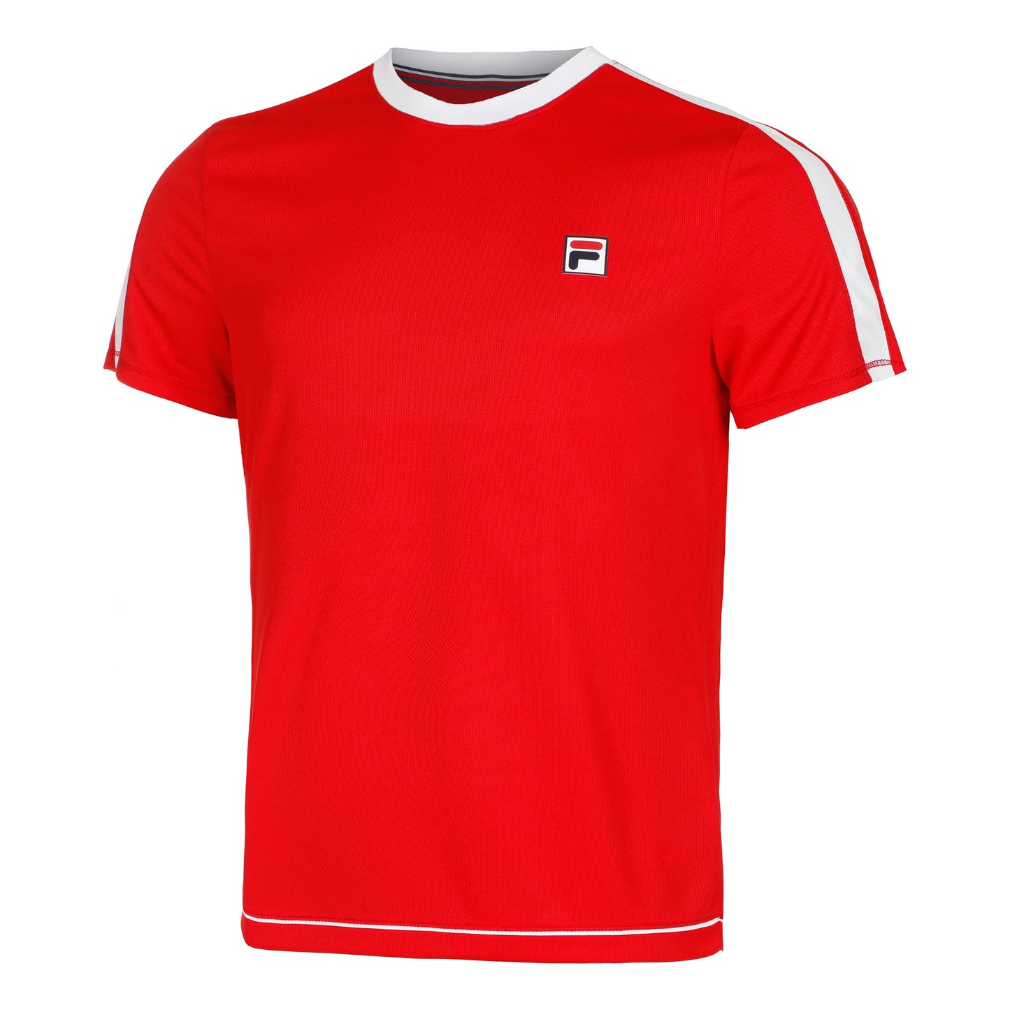 Fila Elias Camiseta De Manga Corta Hombres-Rojo,Blanco