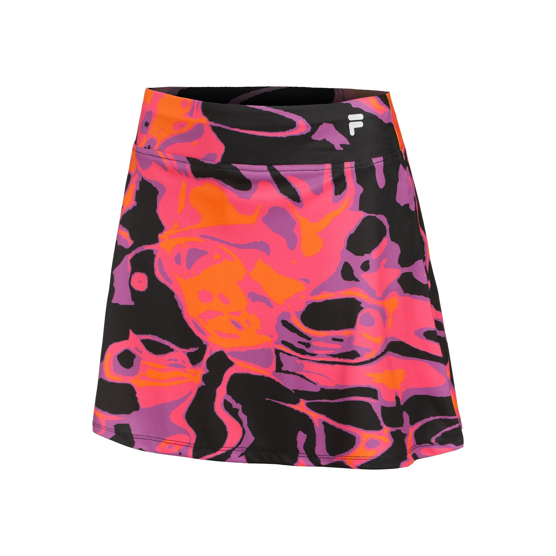 Fila Anna Falda Mujeres - negro, rosa