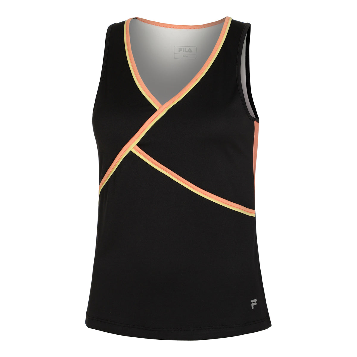 Fila Khai Camiseta de tirantes Mujeres - negro, naranja