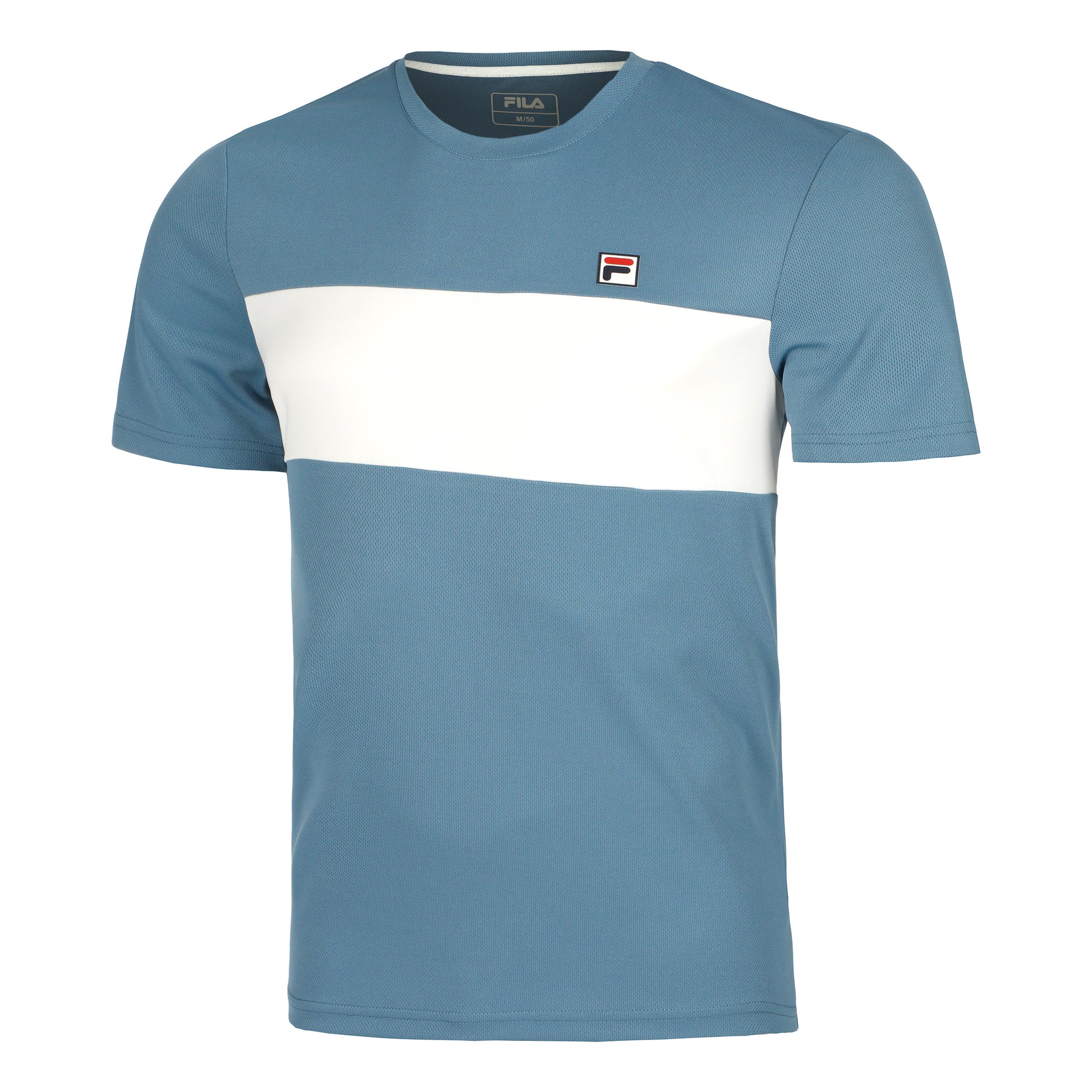Fila Bosse Camiseta De Manga Corta Hombres-Azul,Blanco