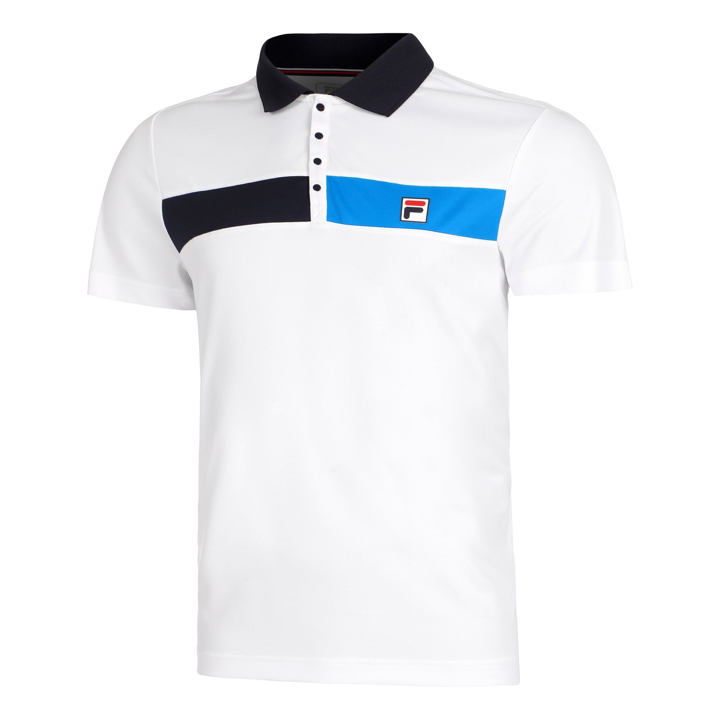 Fila Jayden Polo Hombres-Blanco,Azul Oscuro
