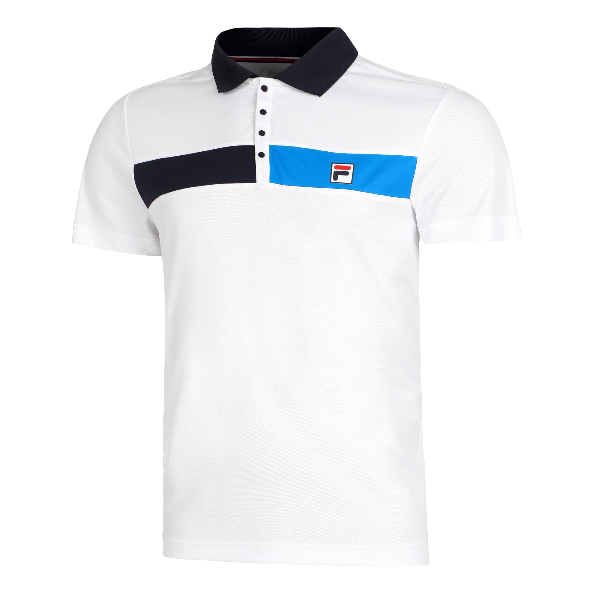 Fila Jayden Polo Hombres-Blanco,Azul Oscuro