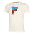 Nevio Camiseta De Manga Corta Hombres-Crema,Azul