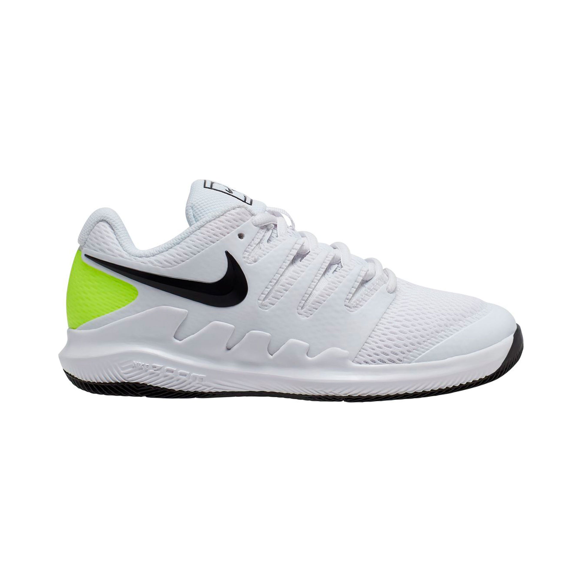 Nike Vapor X Zapatilla todas las superficies Niños-blanco, verde neón