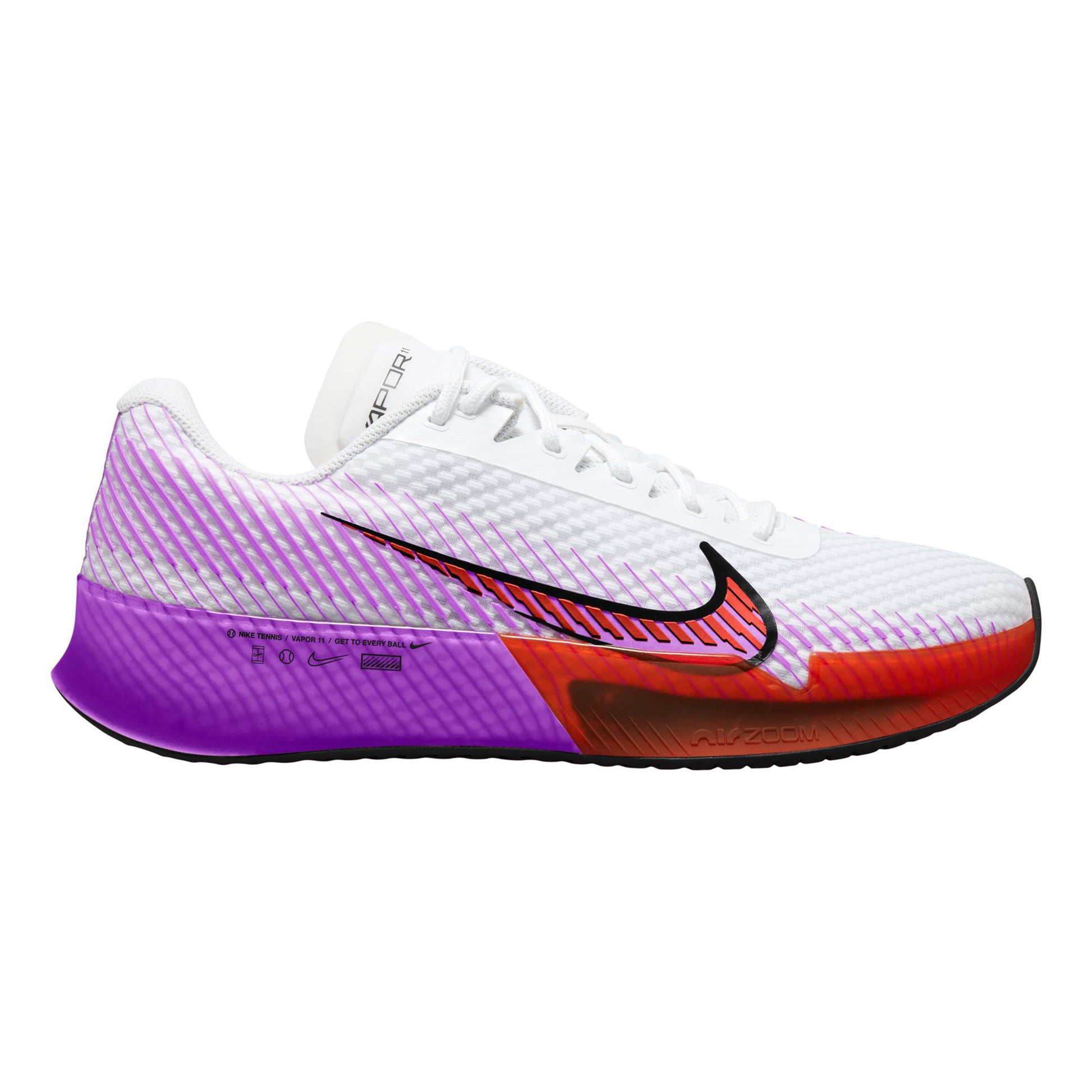 Nike Air Zoom Vapor 11 Zapatilla todas las superficies Hombres - blanco, lila