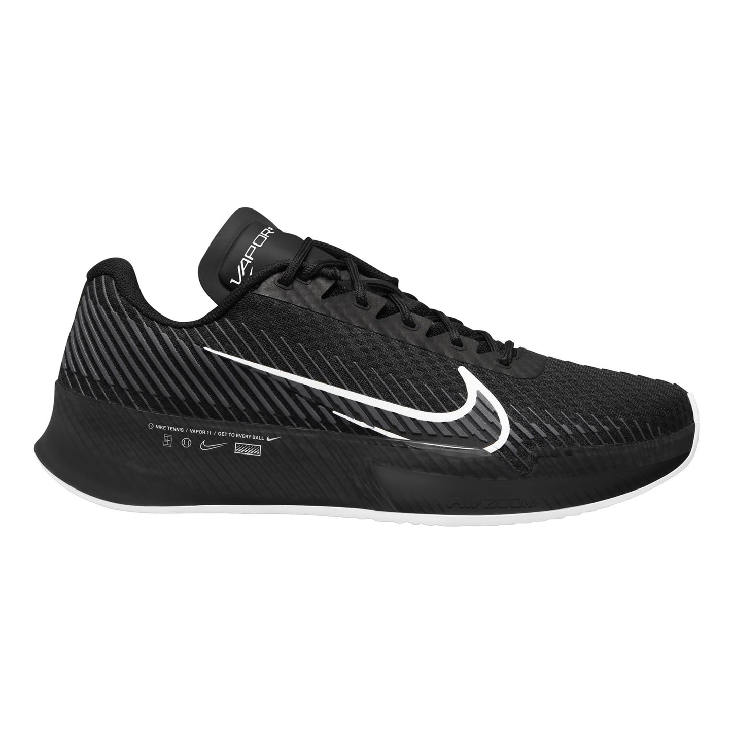 Nike Air Zoom Vapor 11 Zapatilla tierra batida Hombres - negro, blanco