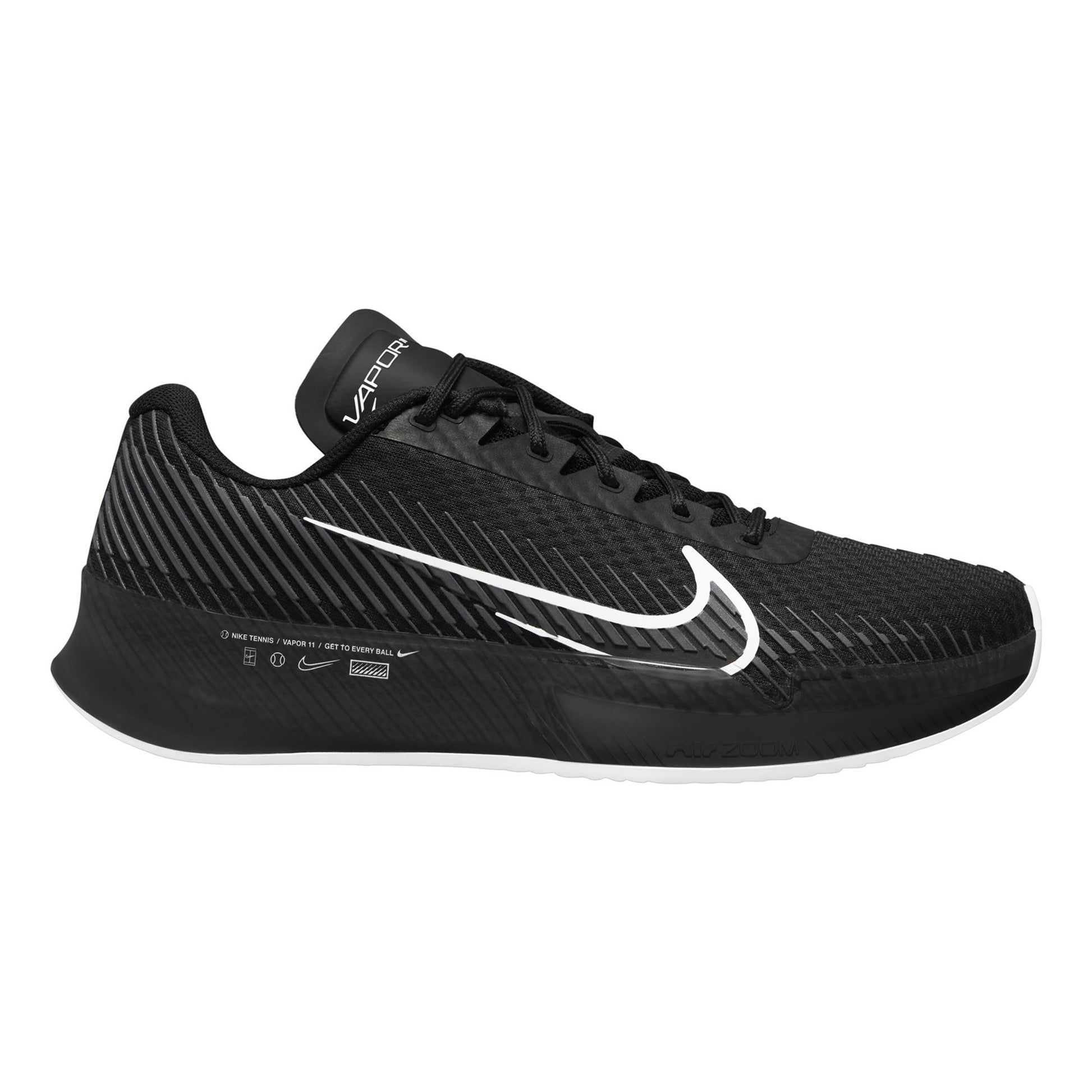 Nike Air Zoom Vapor 11 Zapatilla tierra batida Hombres - negro, blanco