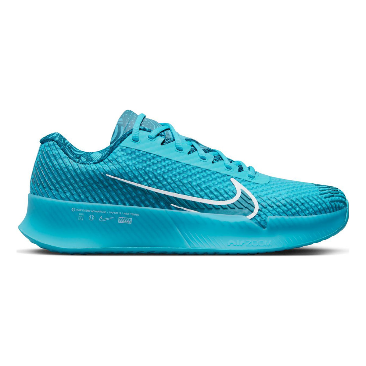 Nike Air Zoom Vapor 11 Zapatilla todas las superficies Hombres - turquesa, blanco