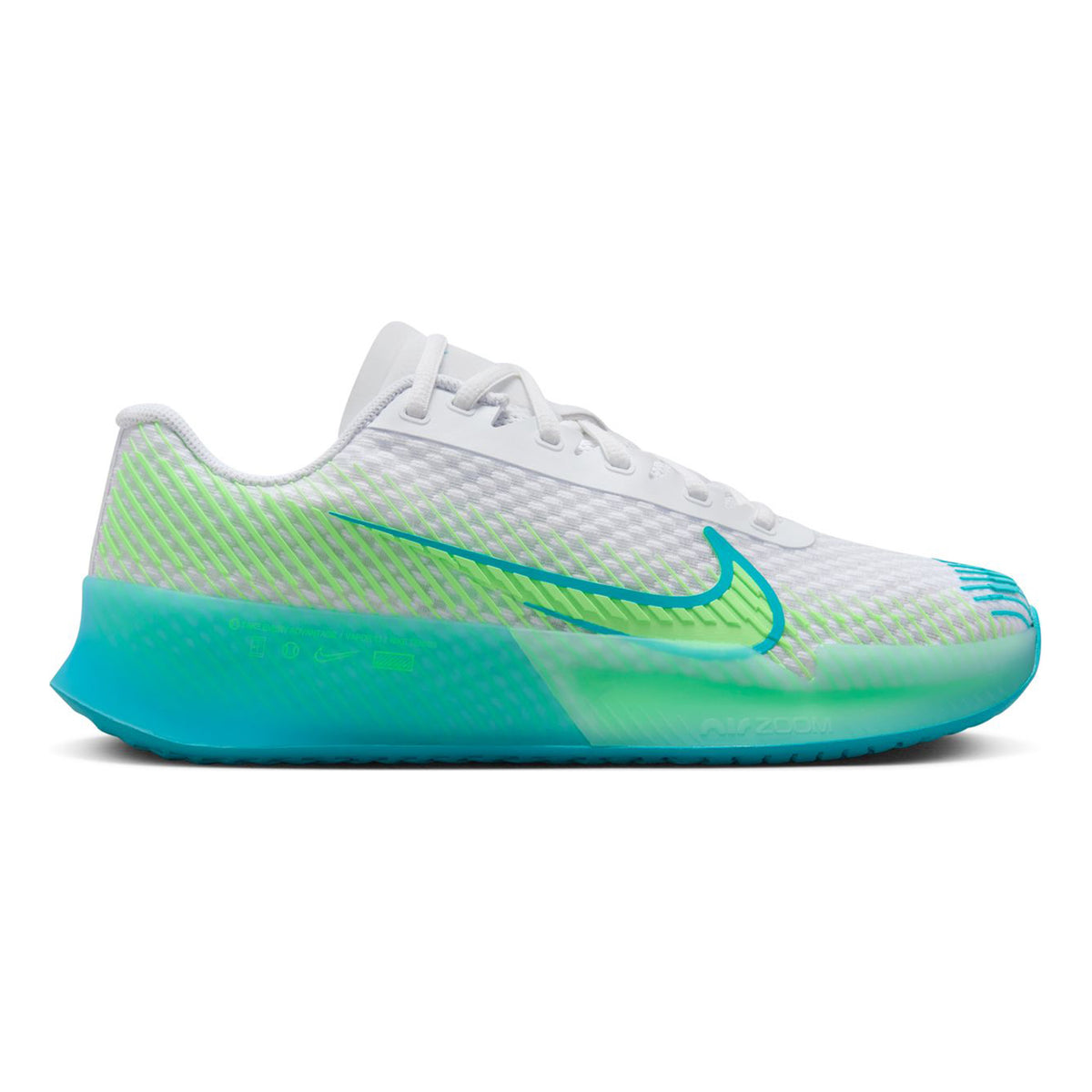 Nike Air Zoom Vapor 11 Zapatilla todas las superficies Mujeres - blanco, azul