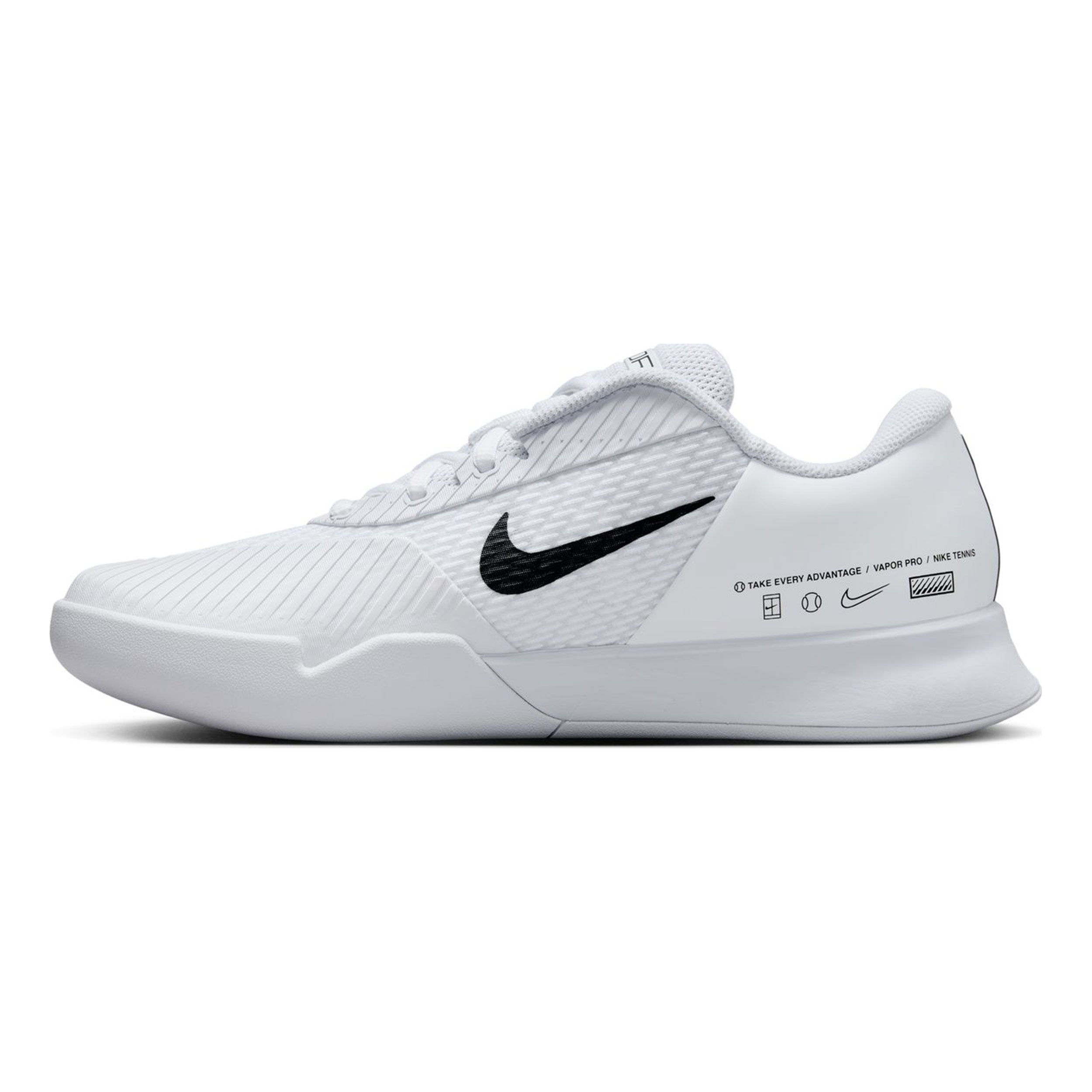 Zoom Vapor Pro 2 Zapatilla para pista cubierta Hombres - blanco
