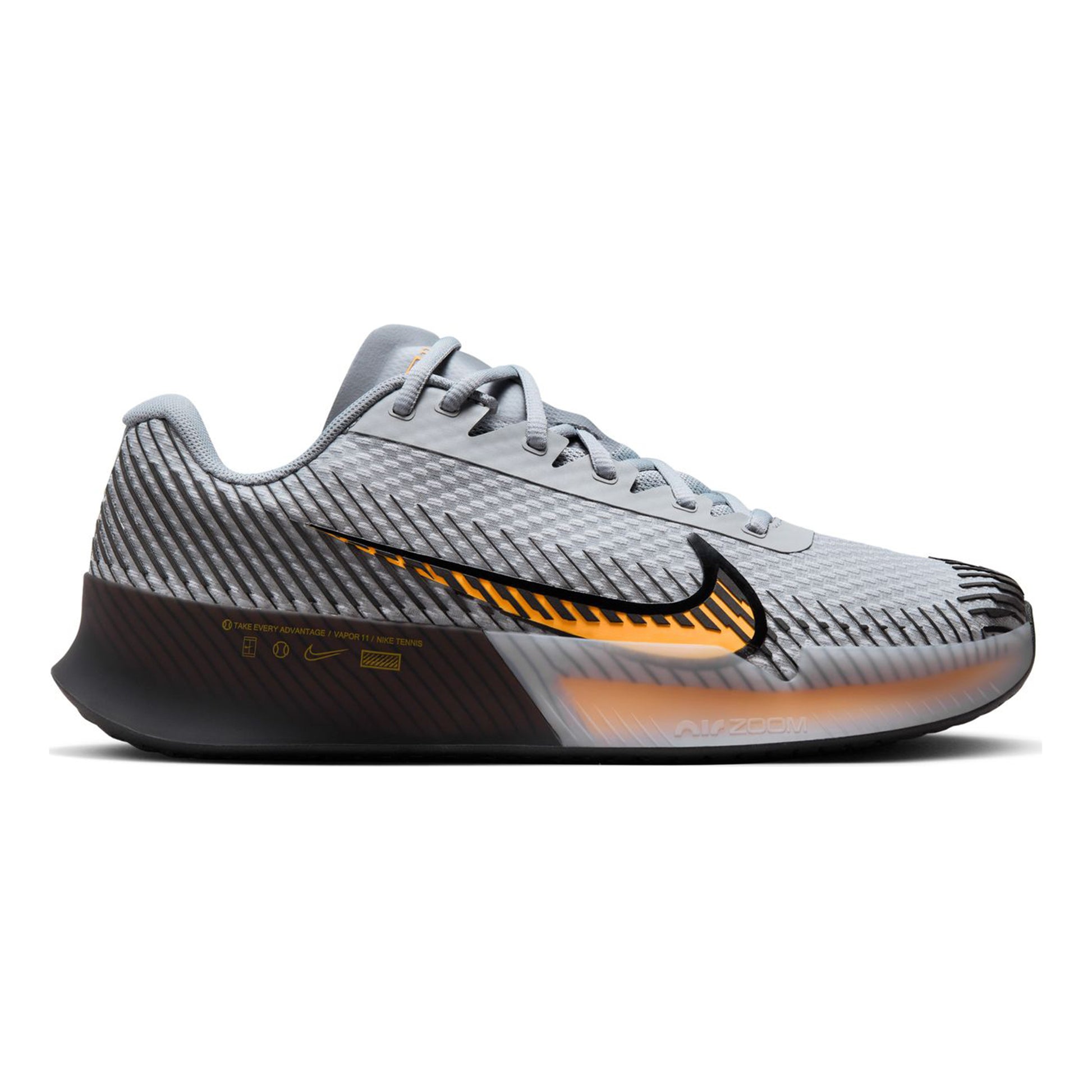 Nike Air Zoom Vapor 11 Zapatilla todas las superficies Hombres - gris, naranja
