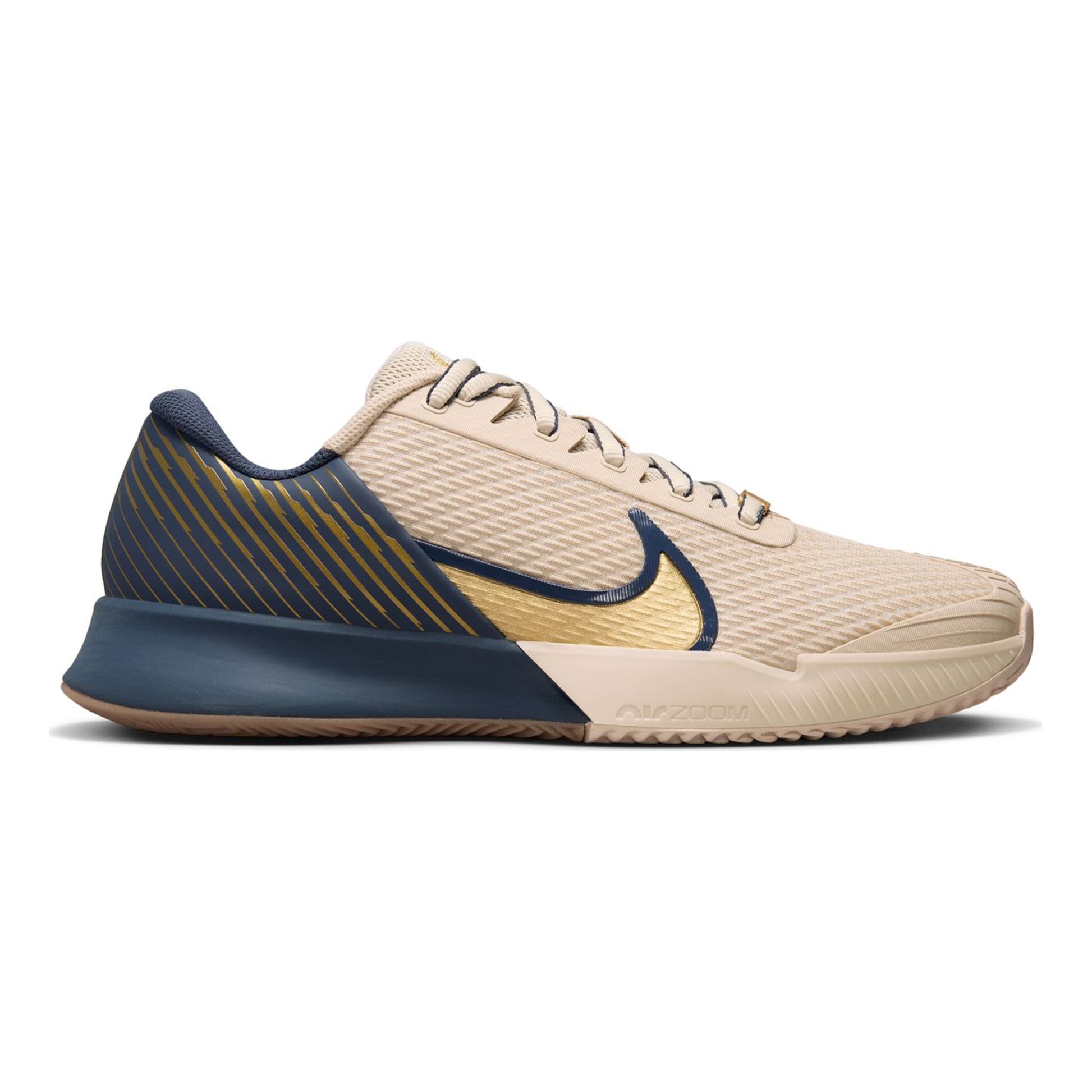Nike Air Zoom Vapor Pro 2 PRM Zapatilla Tierra Batida Hombres-Beige,Azul Oscuro