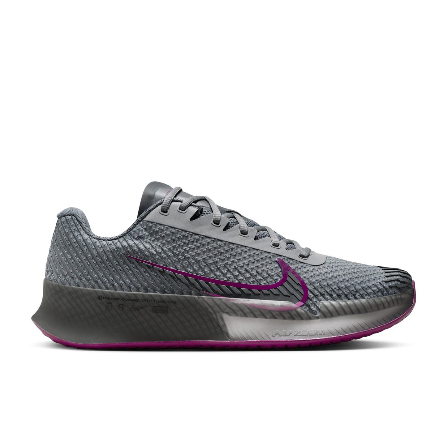 Nike Air Zoom Vapor 11 Zapatilla Todas Las Superficies Hombres-Gris Claro,Berry