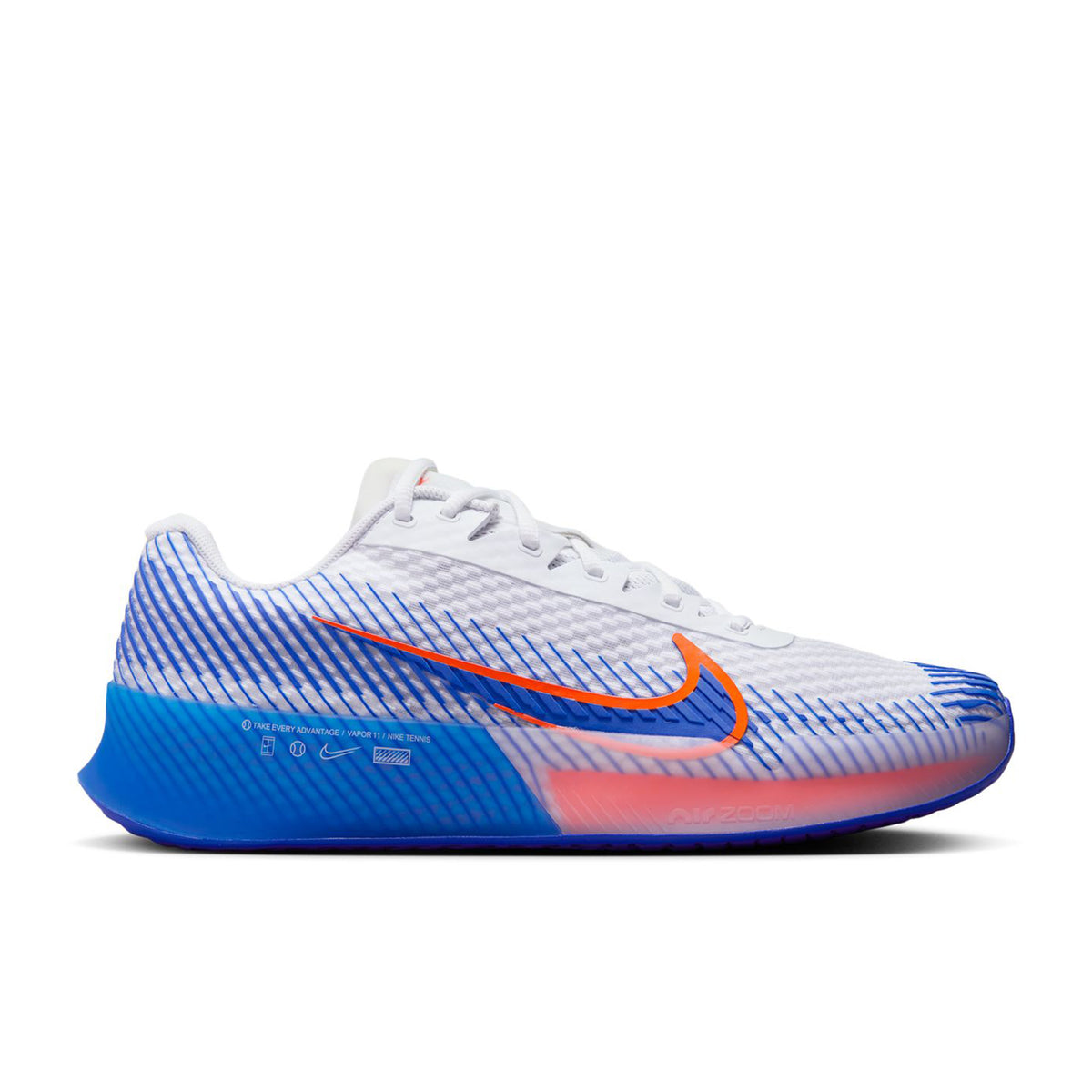 Nike Air Zoom Vapor 11 Zapatilla todas las superficies Hombres - blanco, azul