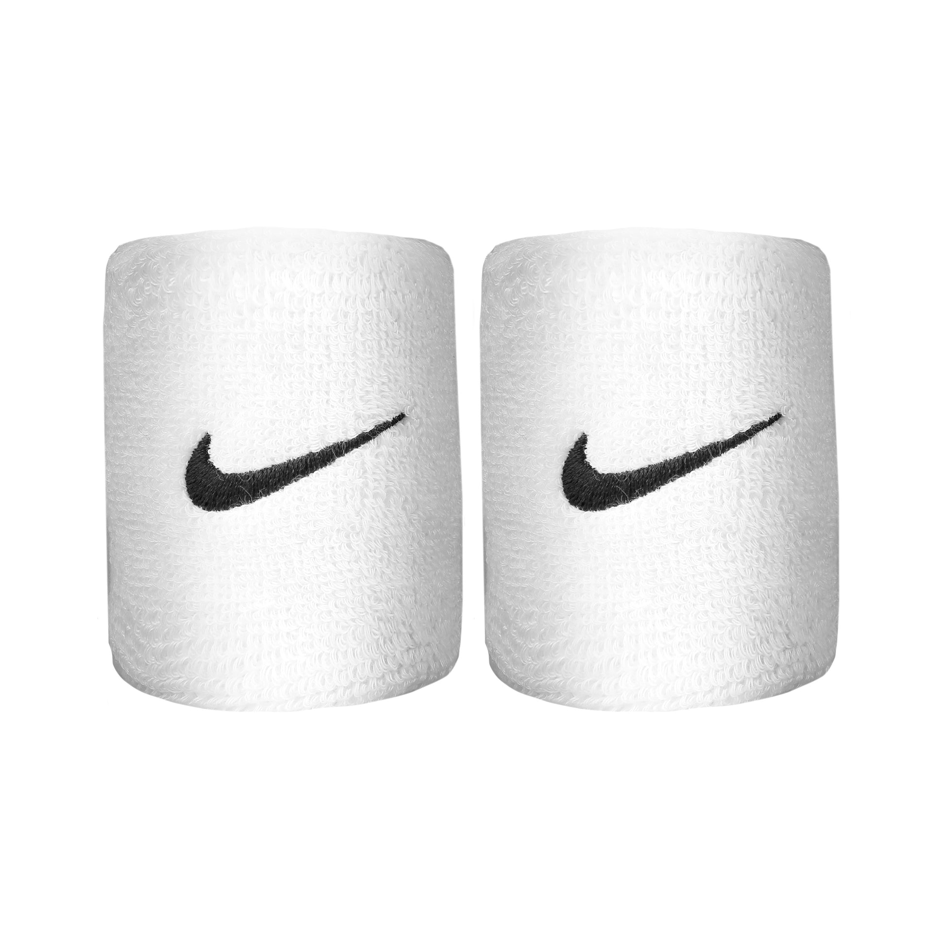 Nike Swoosh Cinta para sudor Pack de 2 corto - blanco, negro