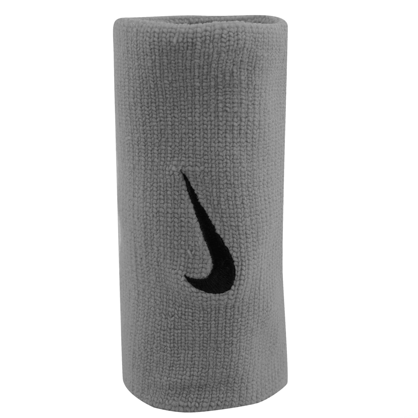 Nike Swoosh Doublewide Cinta Para Sudor Pack De 2-Gris Claro,Negro