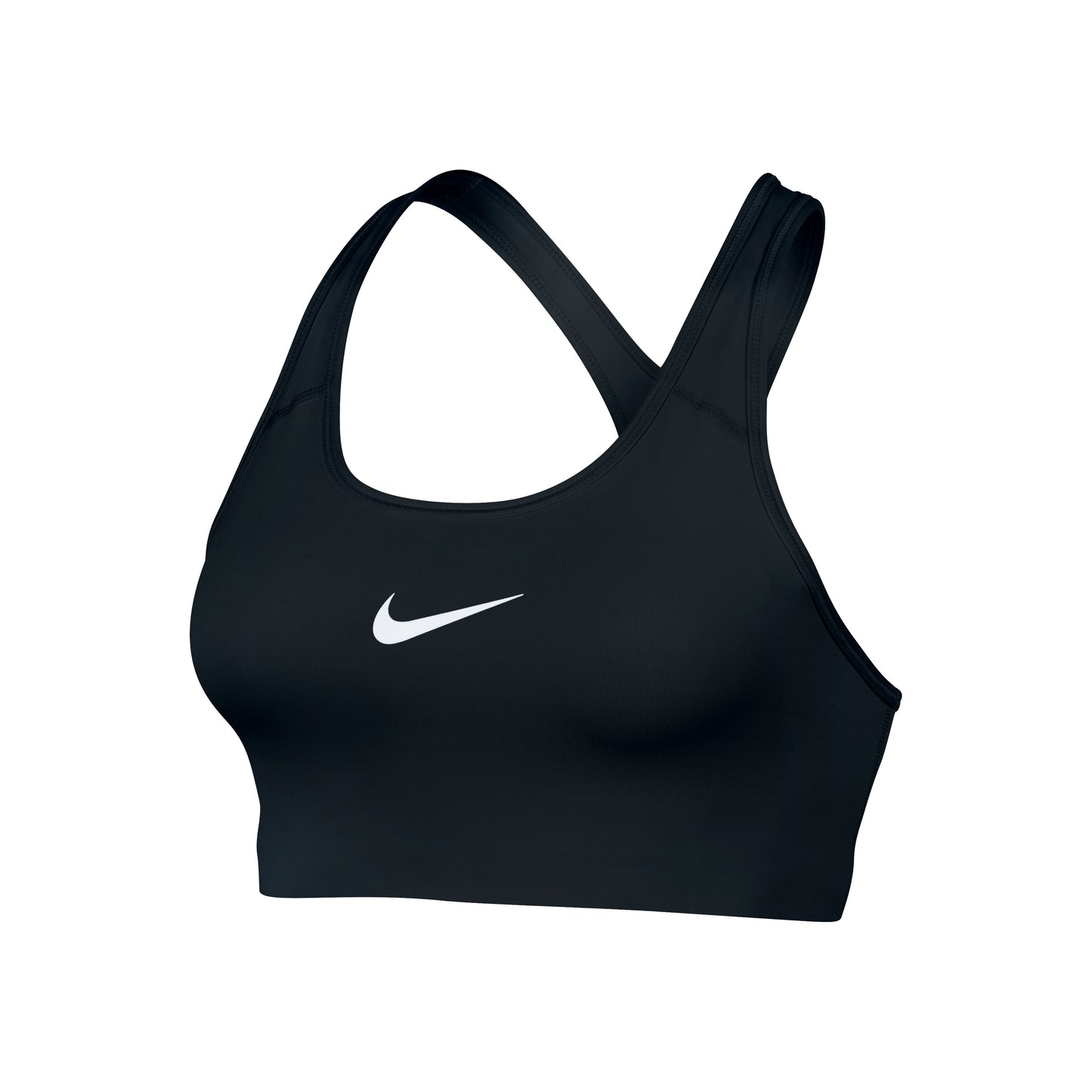 Nike Swoosh Sujetador deportivo Mujeres - negro, blanco