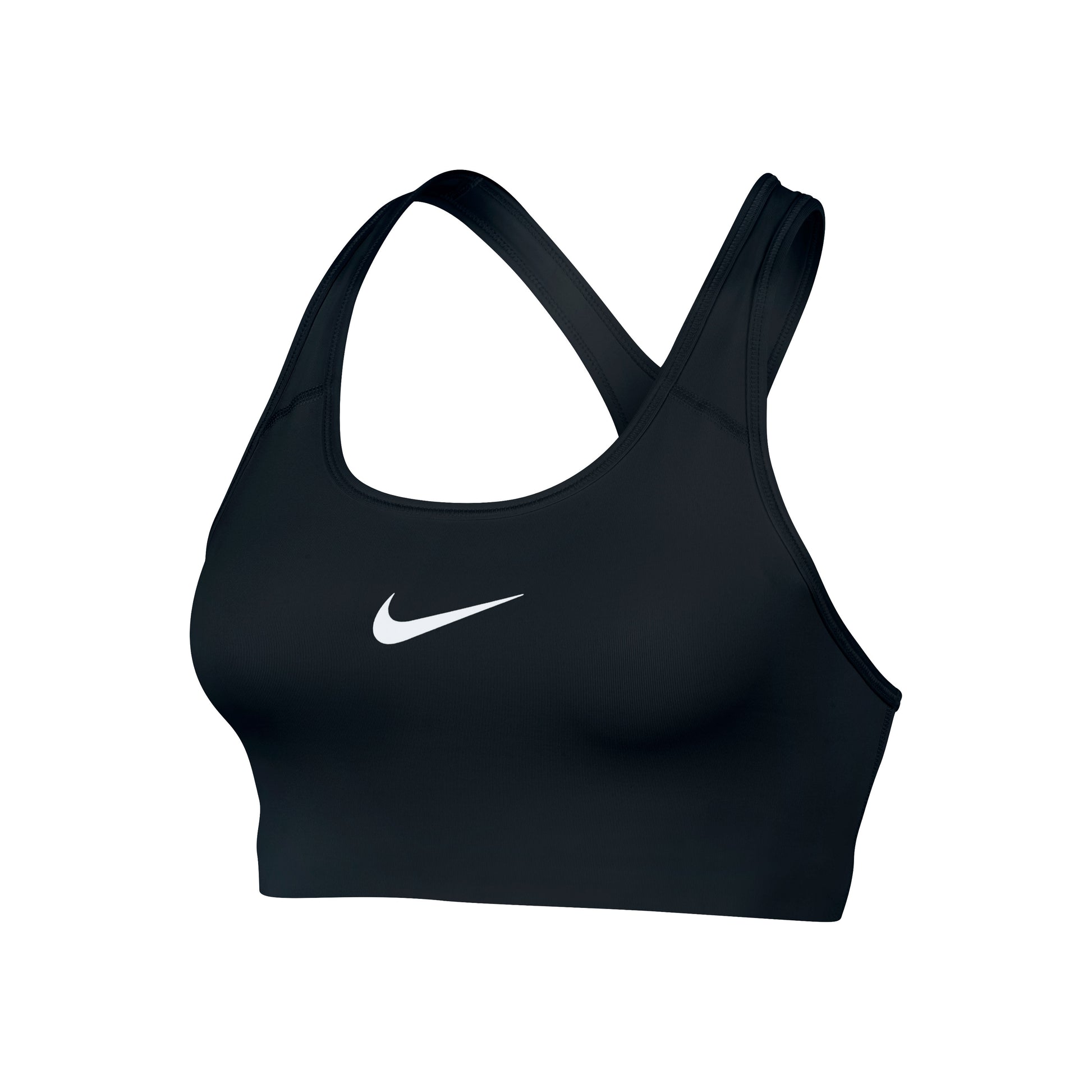 Nike Swoosh Sujetador deportivo Mujeres - negro, blanco