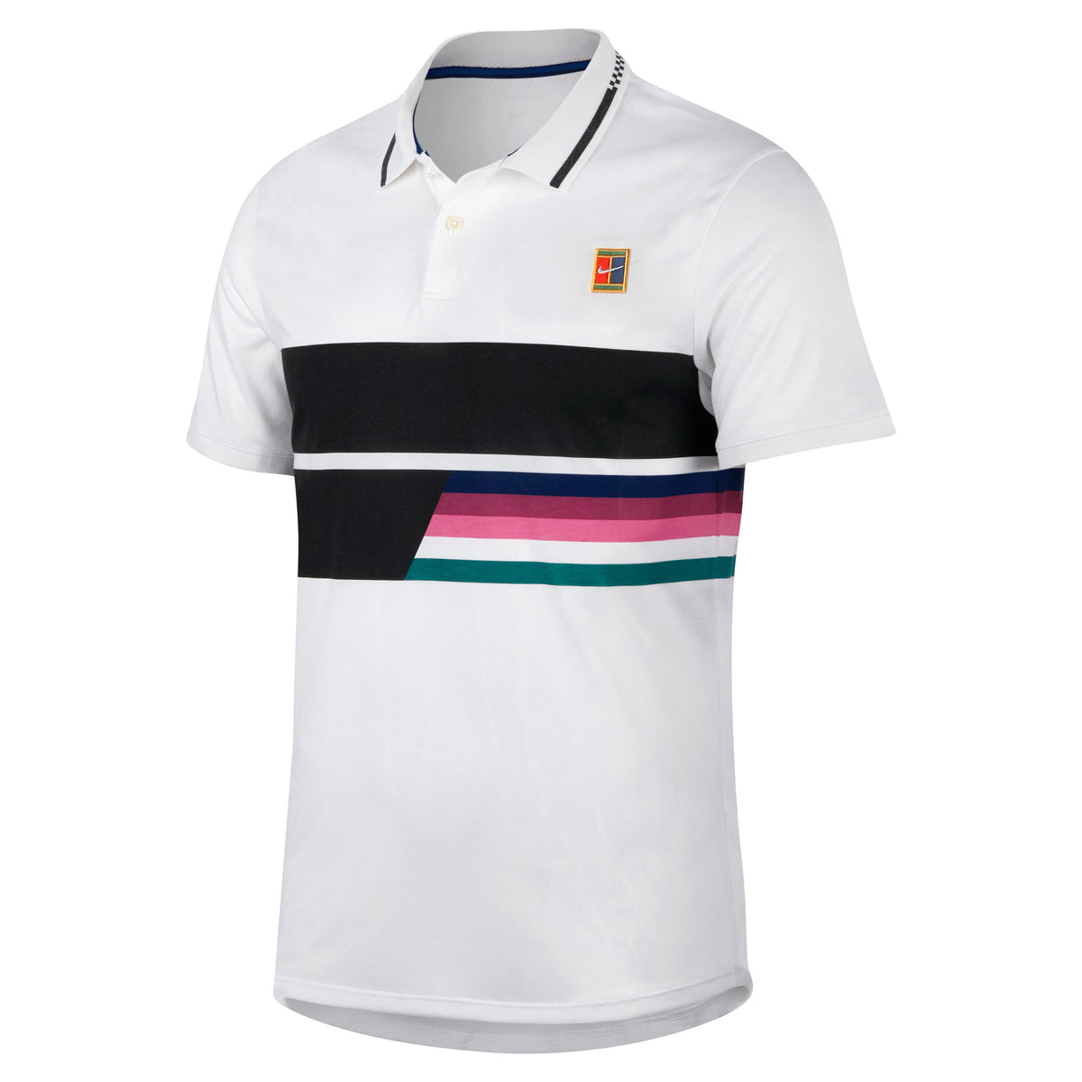 Nike Advantage Polo Hombres - blanco, negro