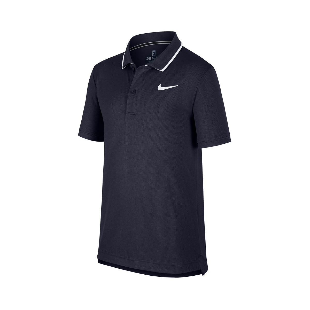 Nike Court Dry Team Polo Chicos - azul oscuro, blanco