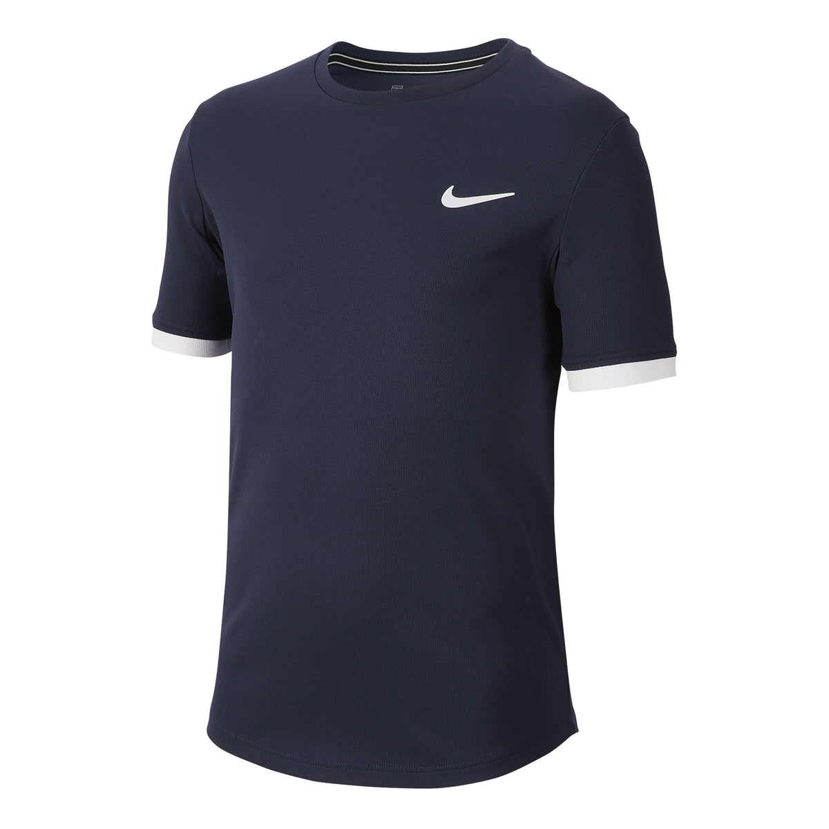 Nike Court Dry Camiseta de manga corta Chicos - azul oscuro, blanco