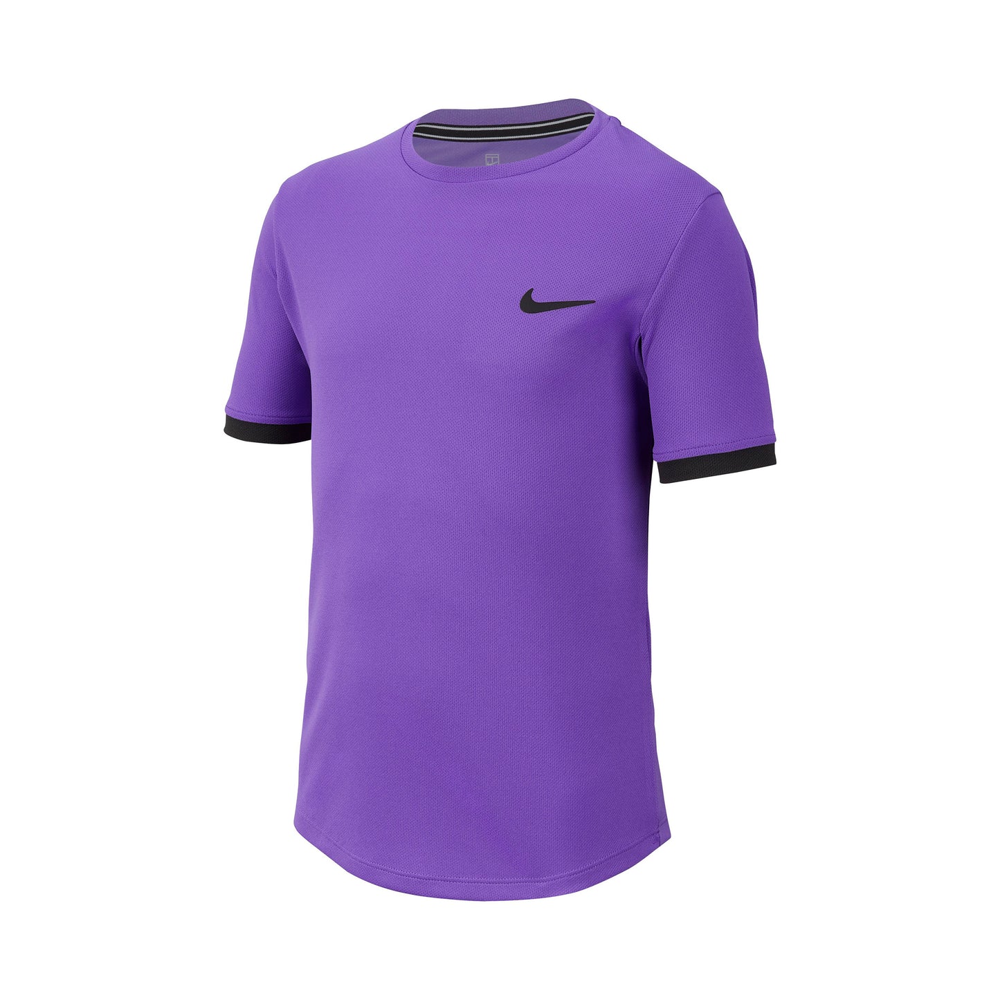 Nike Court Dri-Fit Camiseta De Manga Corta Chicos-Lila,Negro
