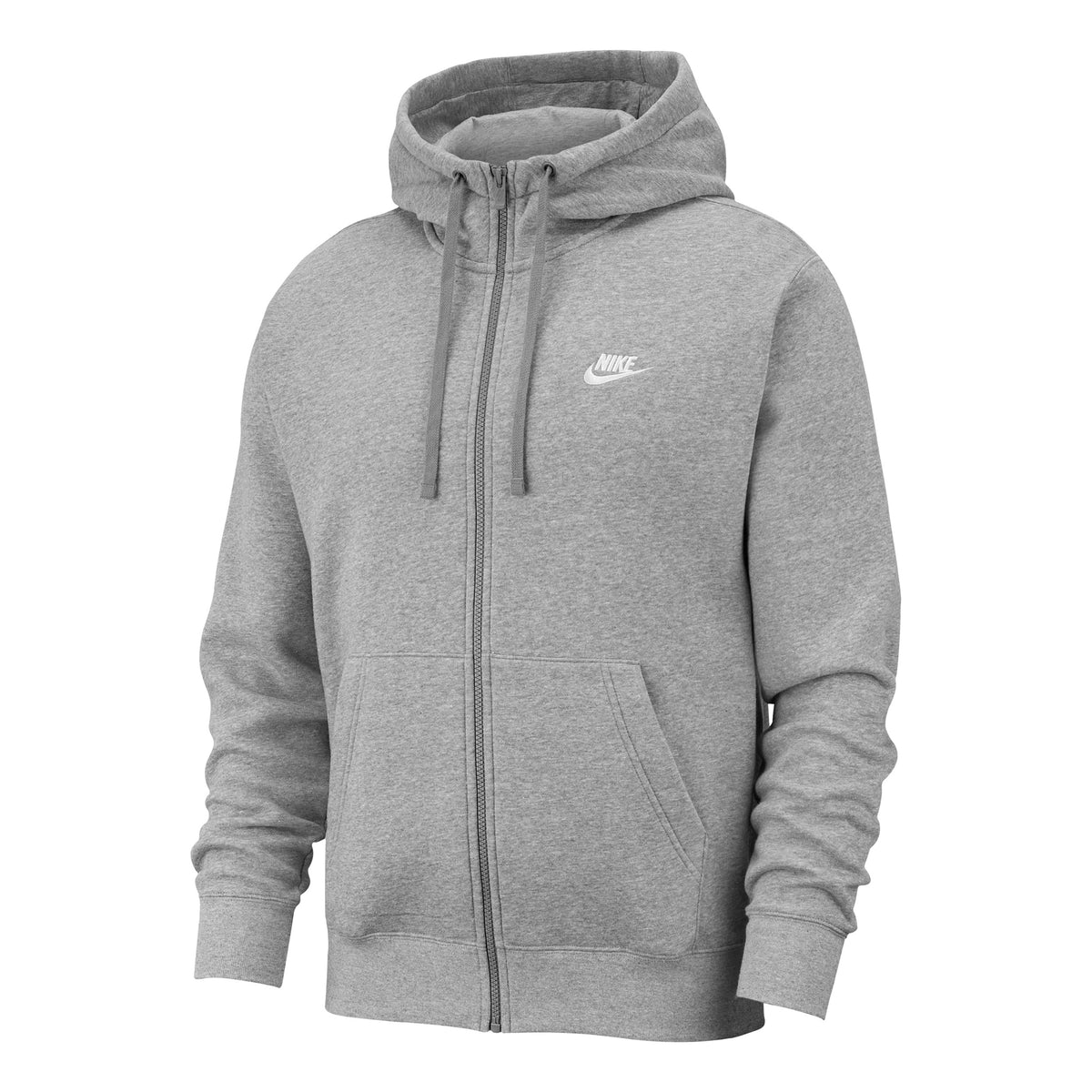Nike Sportswear Club Full Zip Sudadera con cremallera Hombres - gris claro, blanco