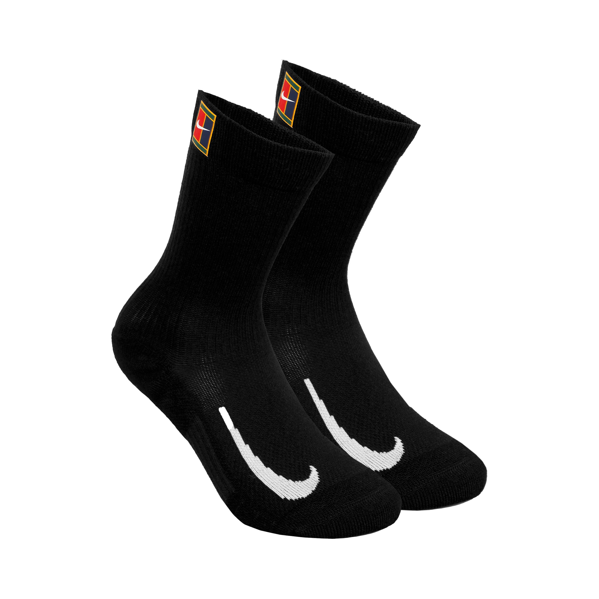 Court Multiplier Cushioned Calcetines De Tenis Pack De 2-Negro