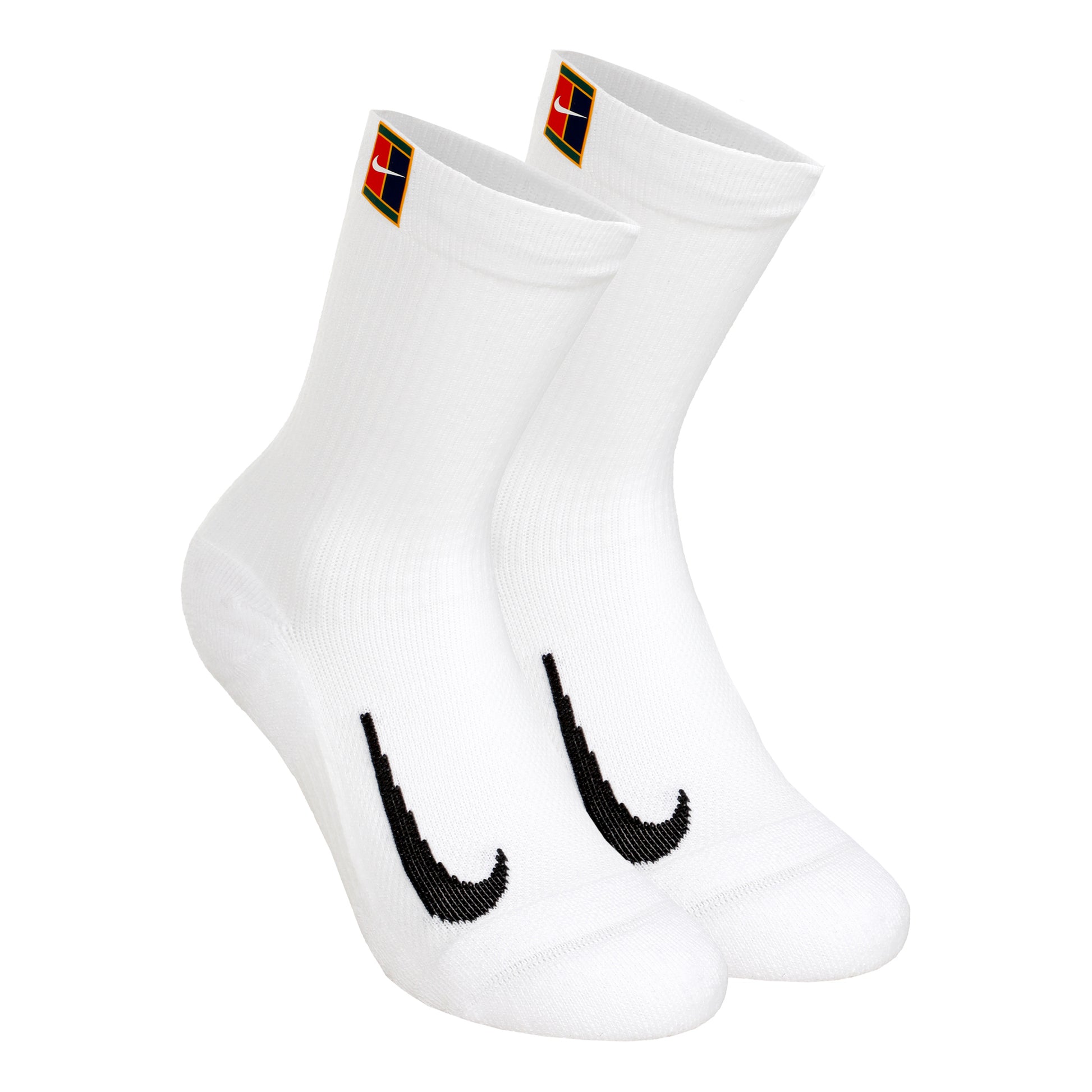 Nike Court Multiplier Cushioned Calcetines De Tenis Pack De 2-Blanco,Negro