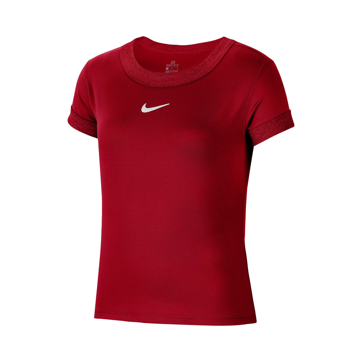 Nike Court Dry  Camiseta de manga corta Chicas - rojo oscuro,
