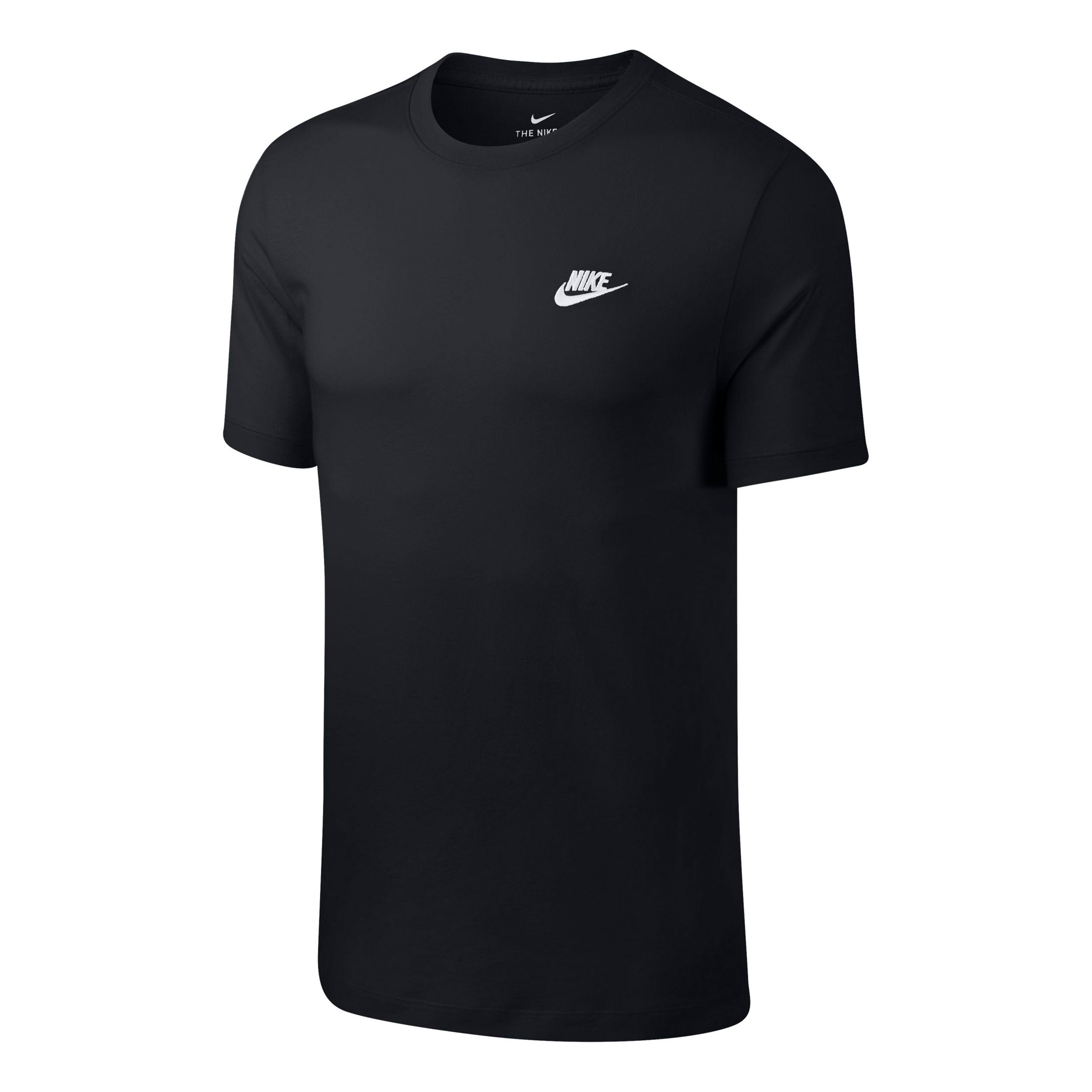 Nike Sportswear Club Camiseta de manga corta Hombres - negro, blanco