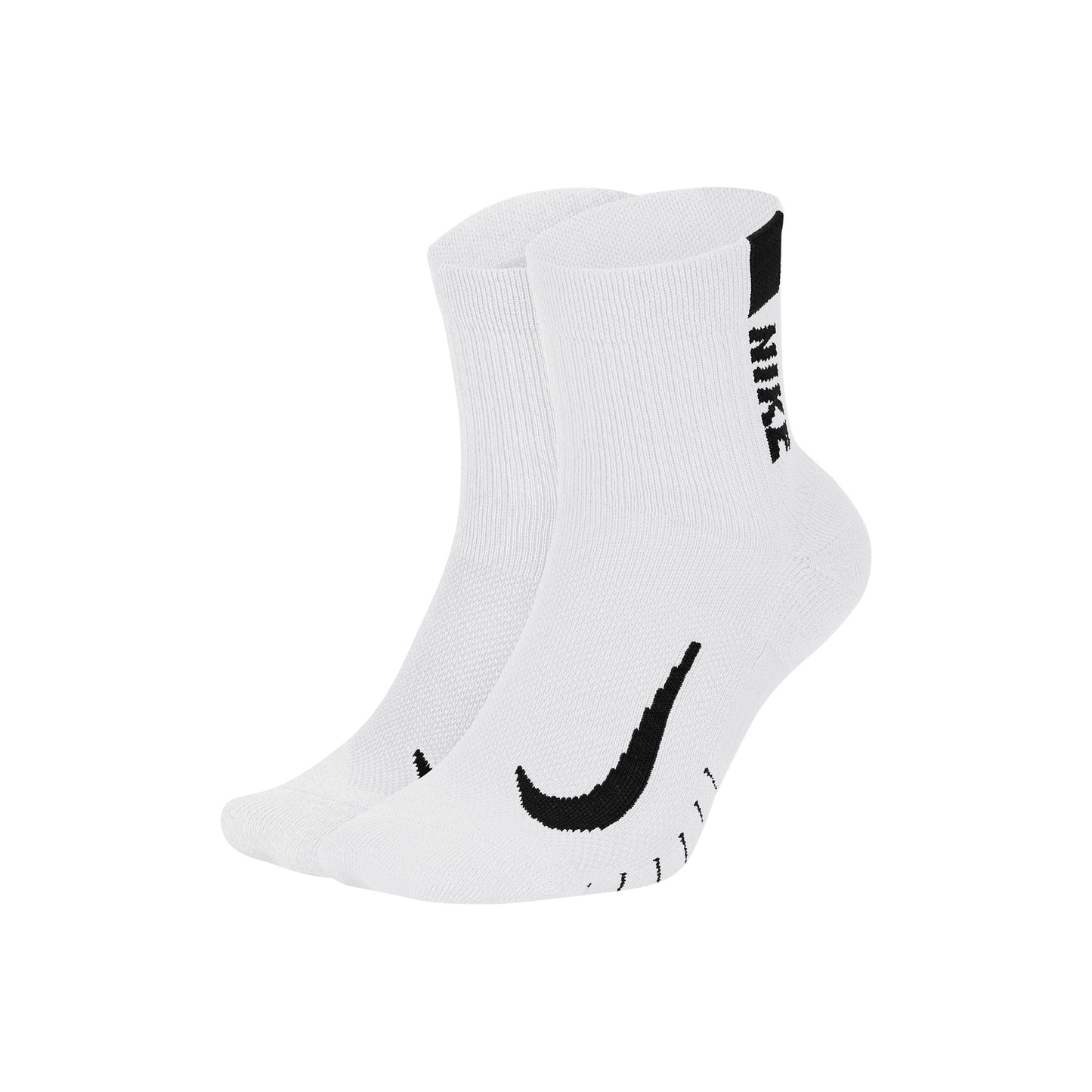 Nike Multiplier Calcetines Para Correr Pack De 2-Blanco,Negro