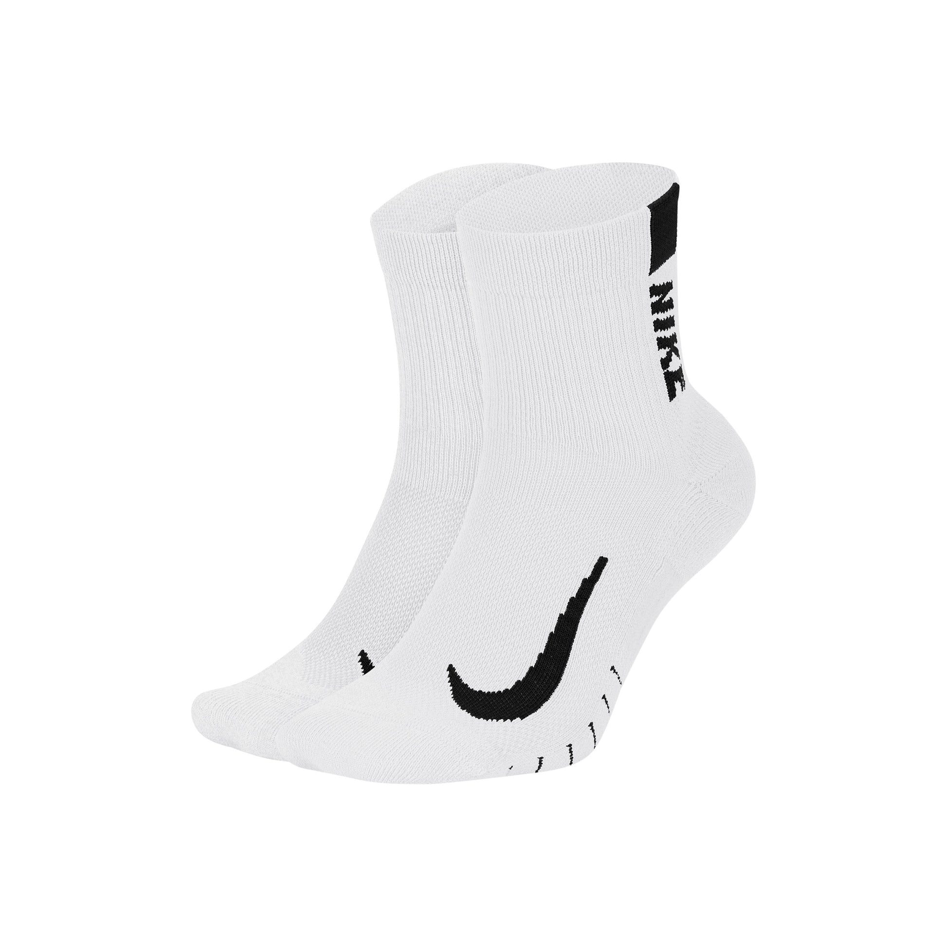 Nike Multiplier Calcetines Para Correr Pack De 2-Blanco,Negro