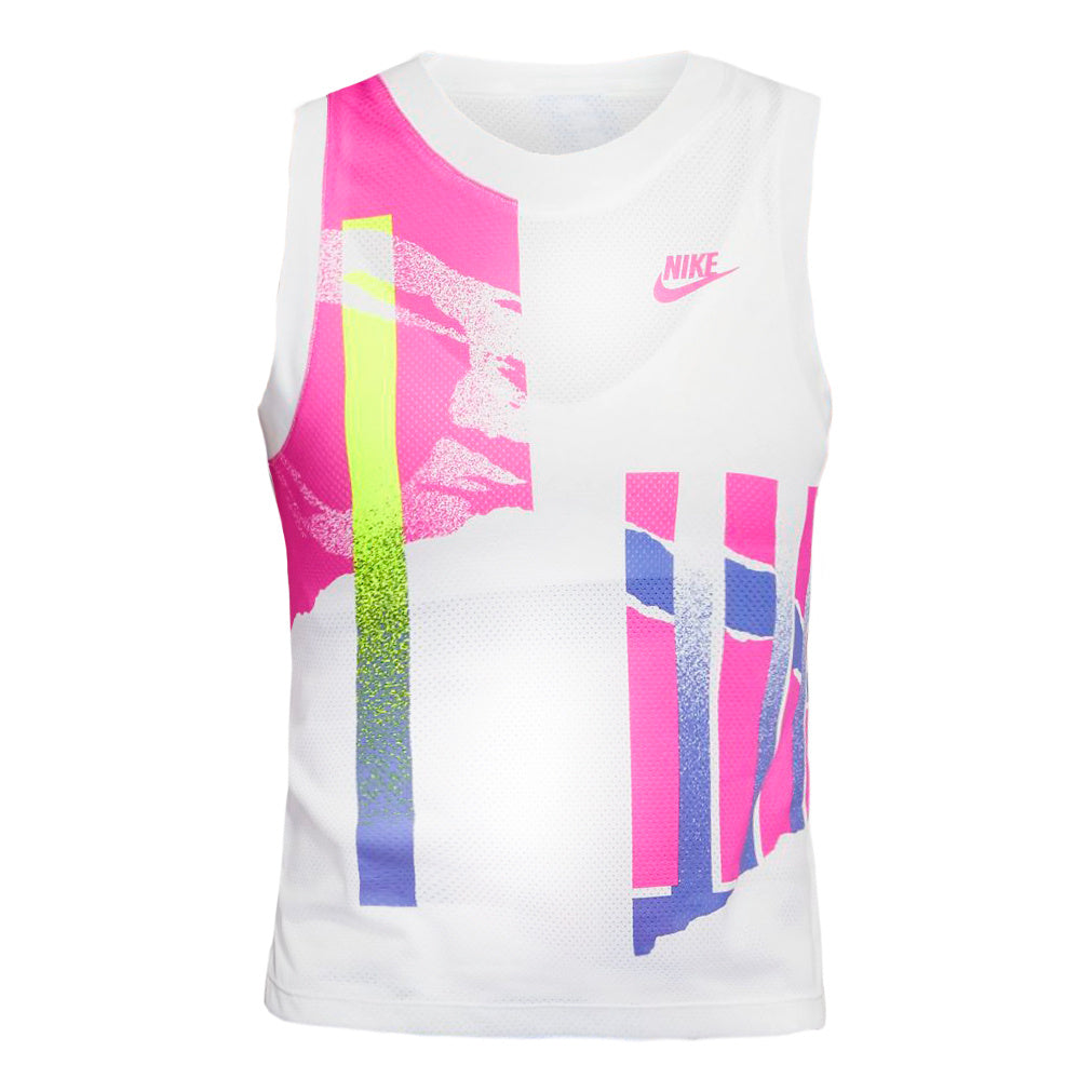 Nike Court Slam Camiseta de tirantes Mujeres - blanco, multicolor