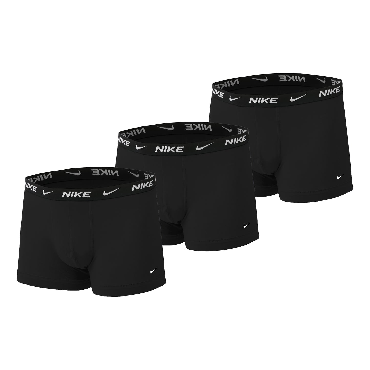 Nike Everyday Cotton Strech Trunk Calzoncillos Tipo Bóxer Pack De 3 Hombres-Negro,Antracita