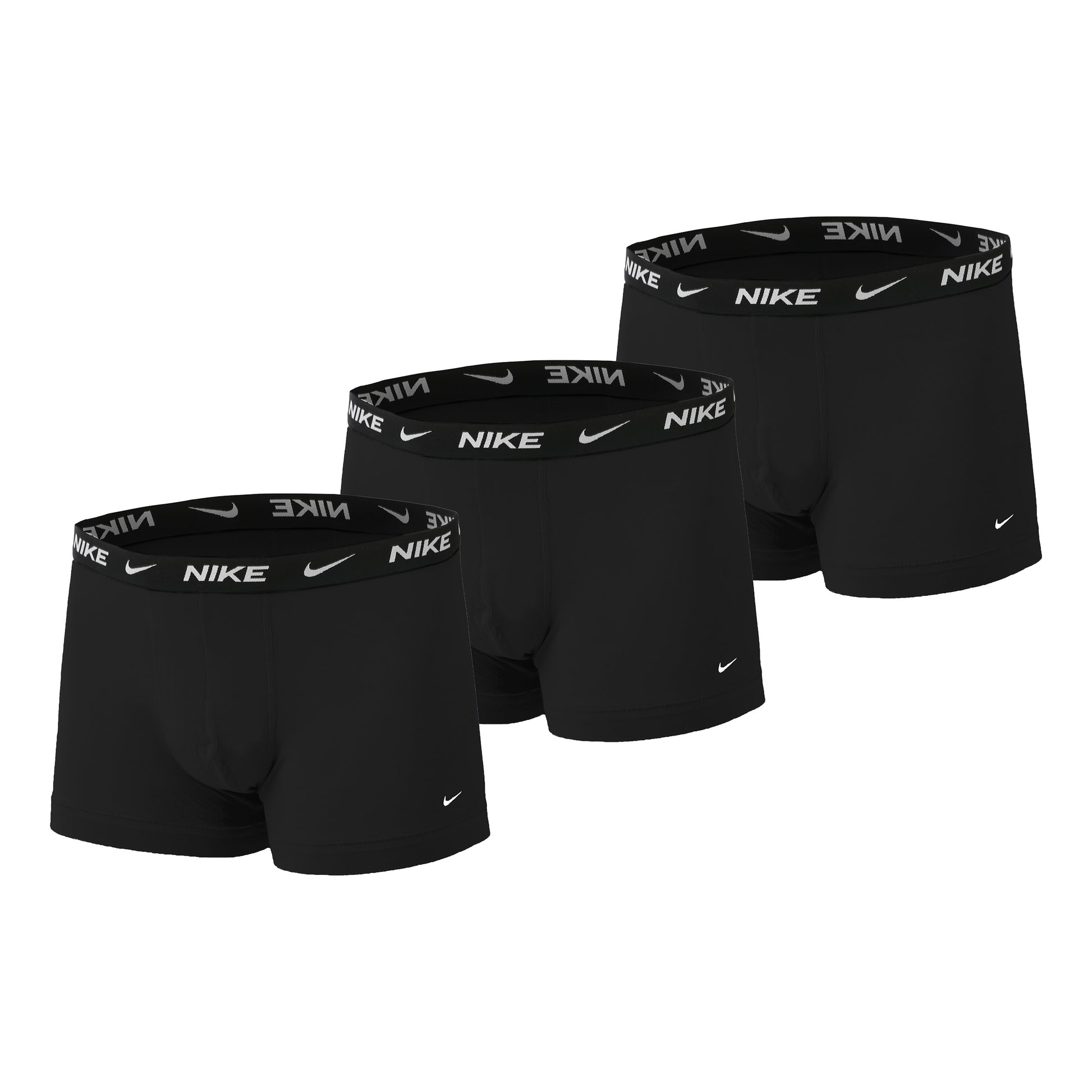 Nike Everyday Cotton Strech Trunk Calzoncillos Tipo Bóxer Pack De 3 Hombres-Negro,Antracita