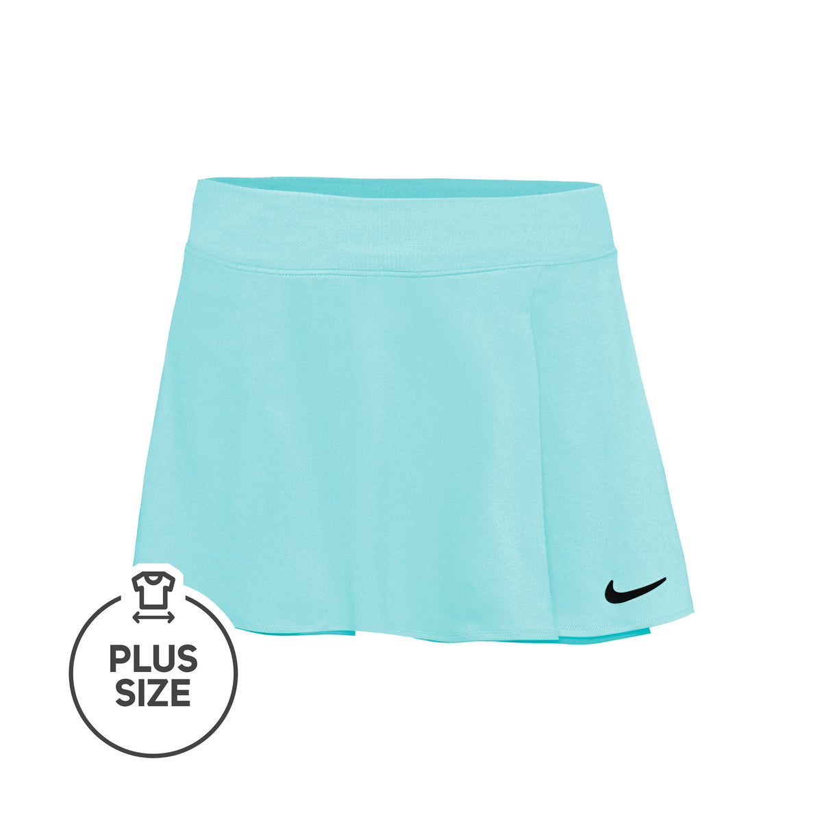 Nike Court Flouncy Plus Size Falda Mujeres - azul claro,