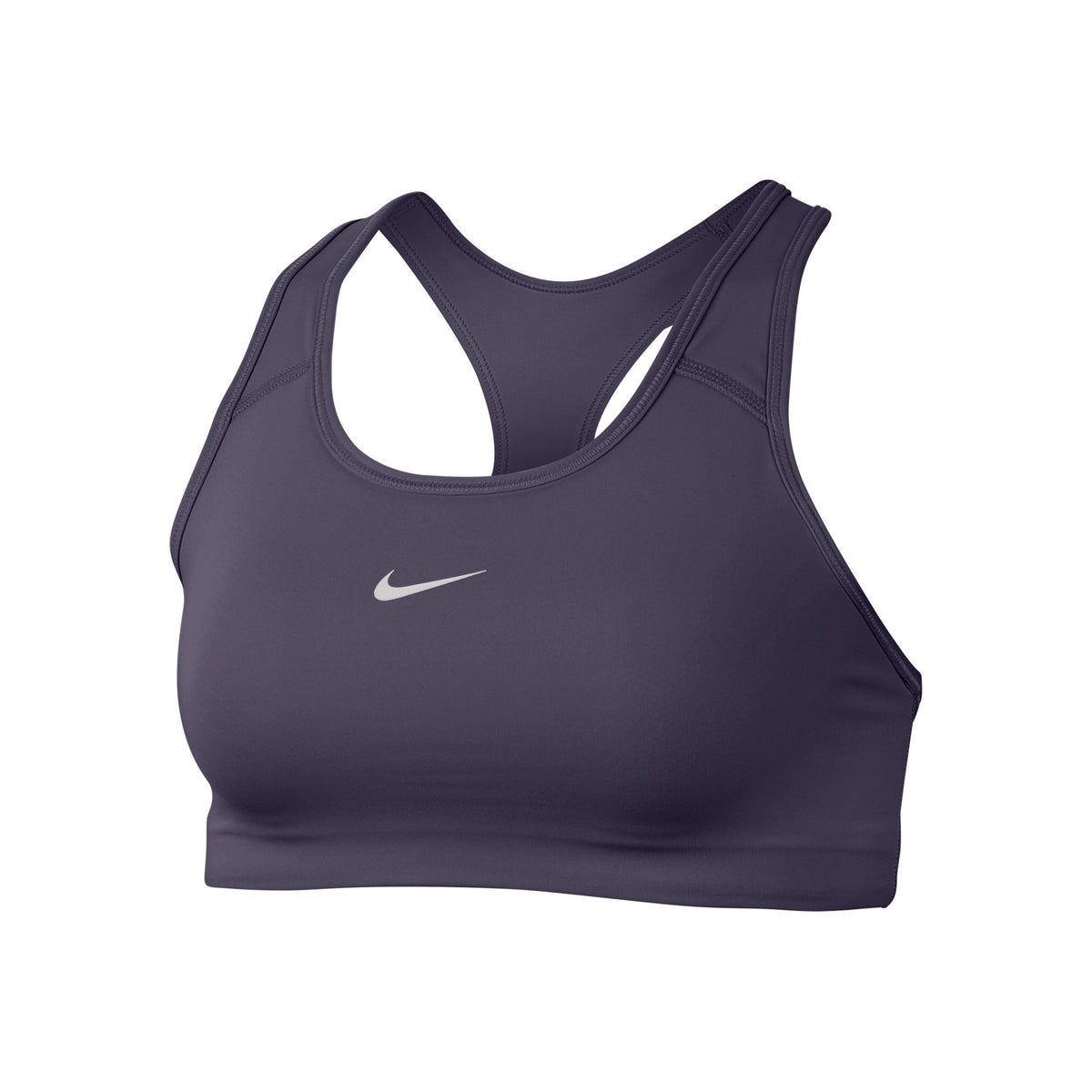 Nike Dri-Fit Swoosh Sujetador deportivo Mujeres - lila, blanco