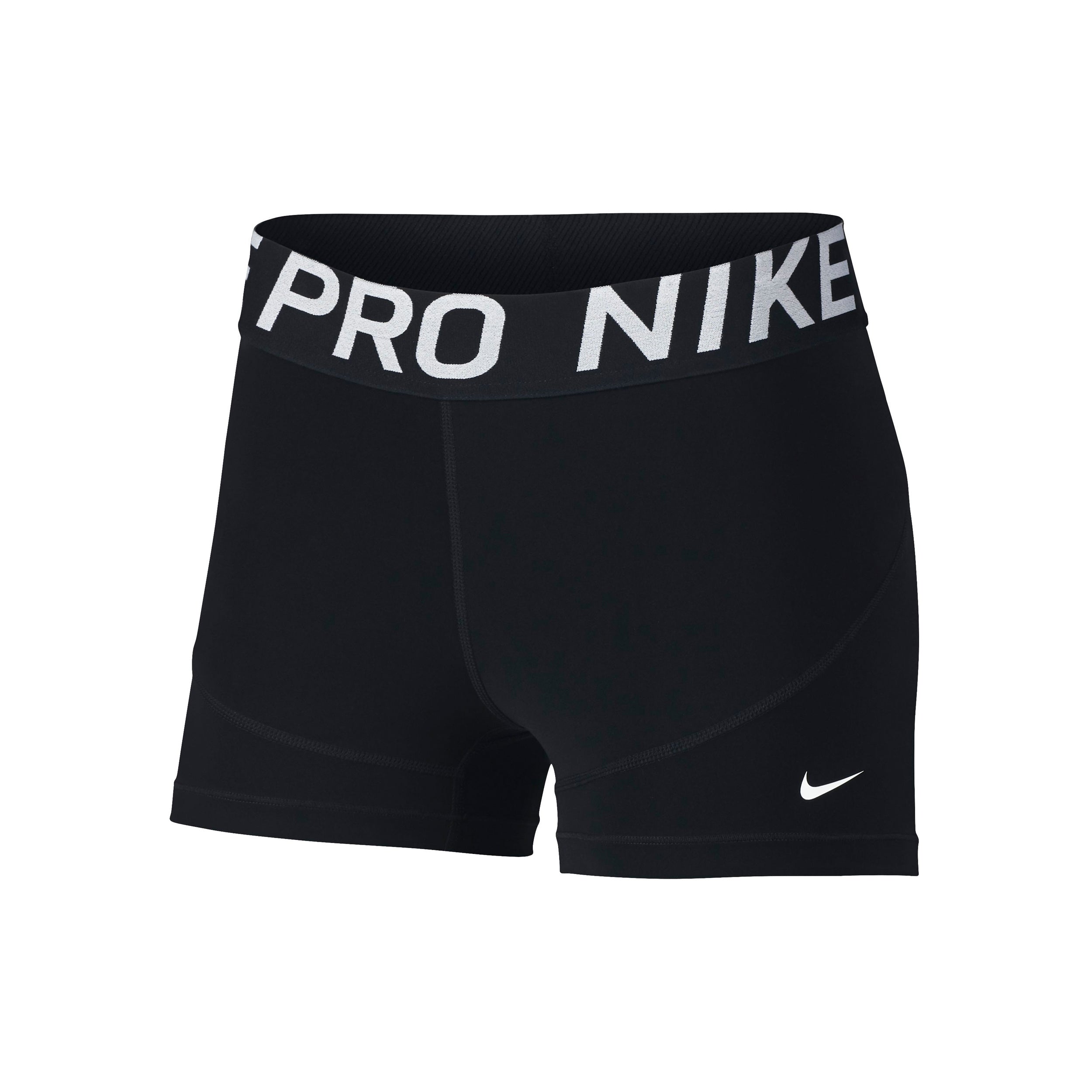 Nike Dri-Fit Big Kids 3in Shorts Chicas-negro,blanco