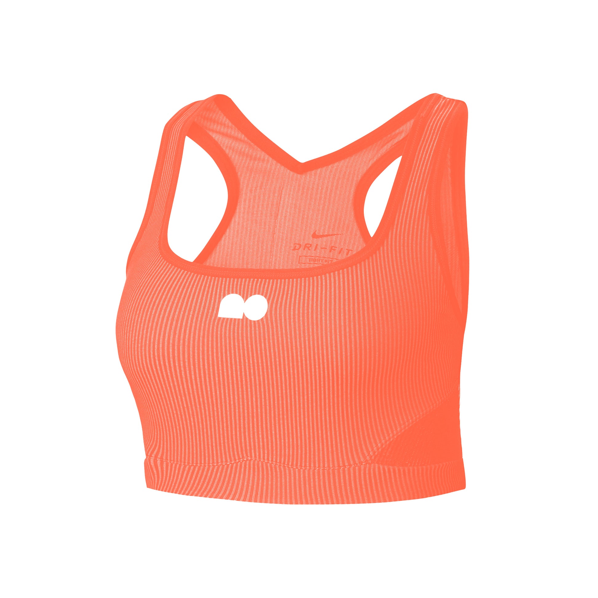 Nike Court NJC Naomi Osaka Crop Camiseta de tirantes Mujeres - naranja, blanco