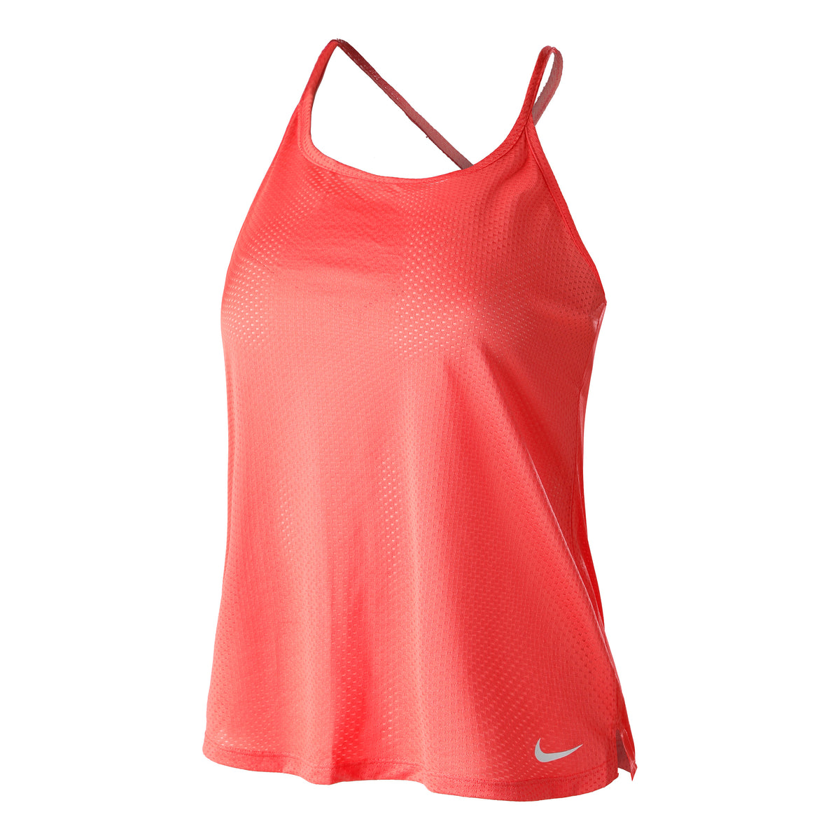 Nike Dri-Fit Breathe Standard Fit Camiseta de tirantes Mujeres - coral, blanco